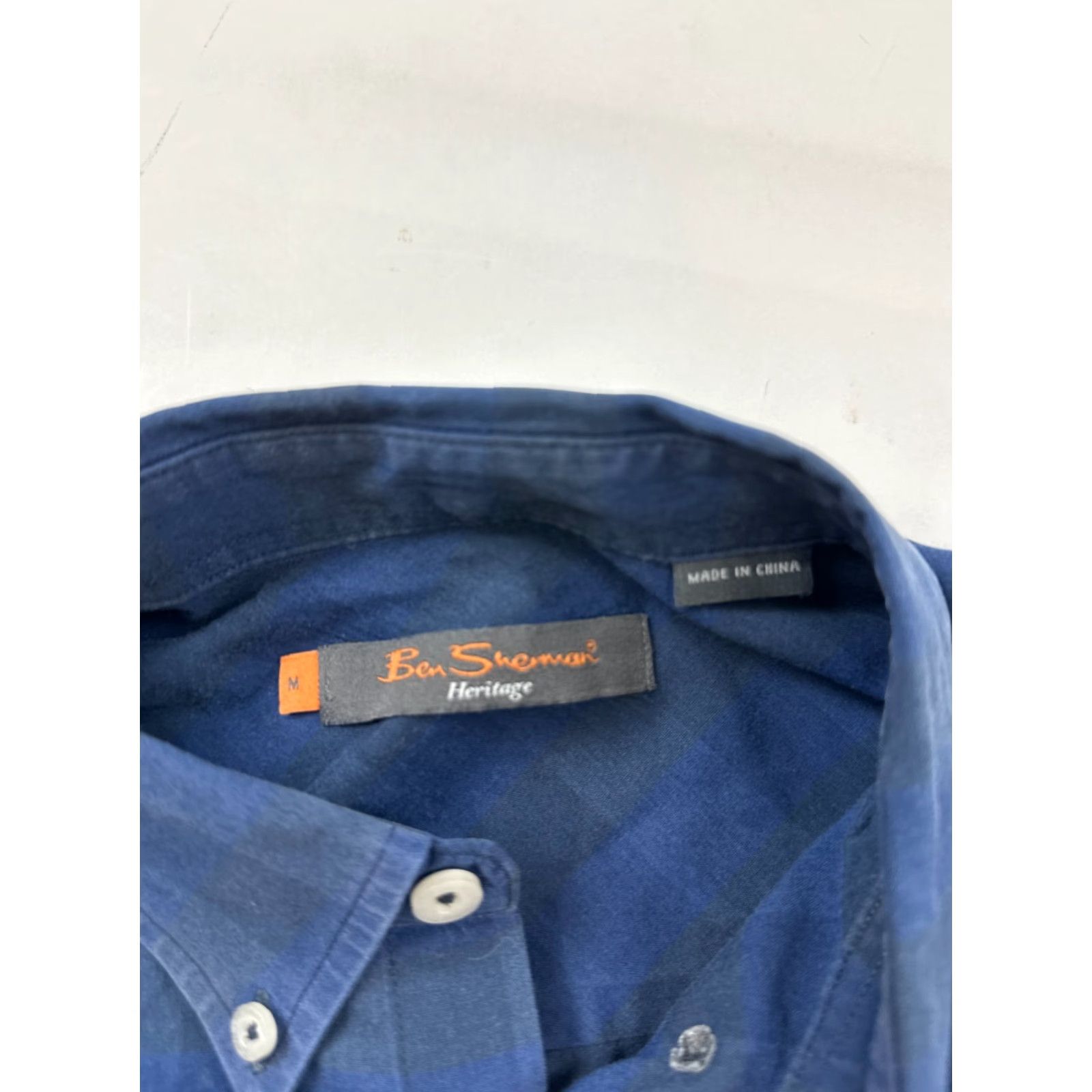 Ben Sherman Ben Sherman Shirt Men Medium Blue Plaid Button-Down Chest Pocket Casual Vintage? No — (no vintage) Regular Fit Size US M / EU 48-50 / 2 - 5 Thumbnail