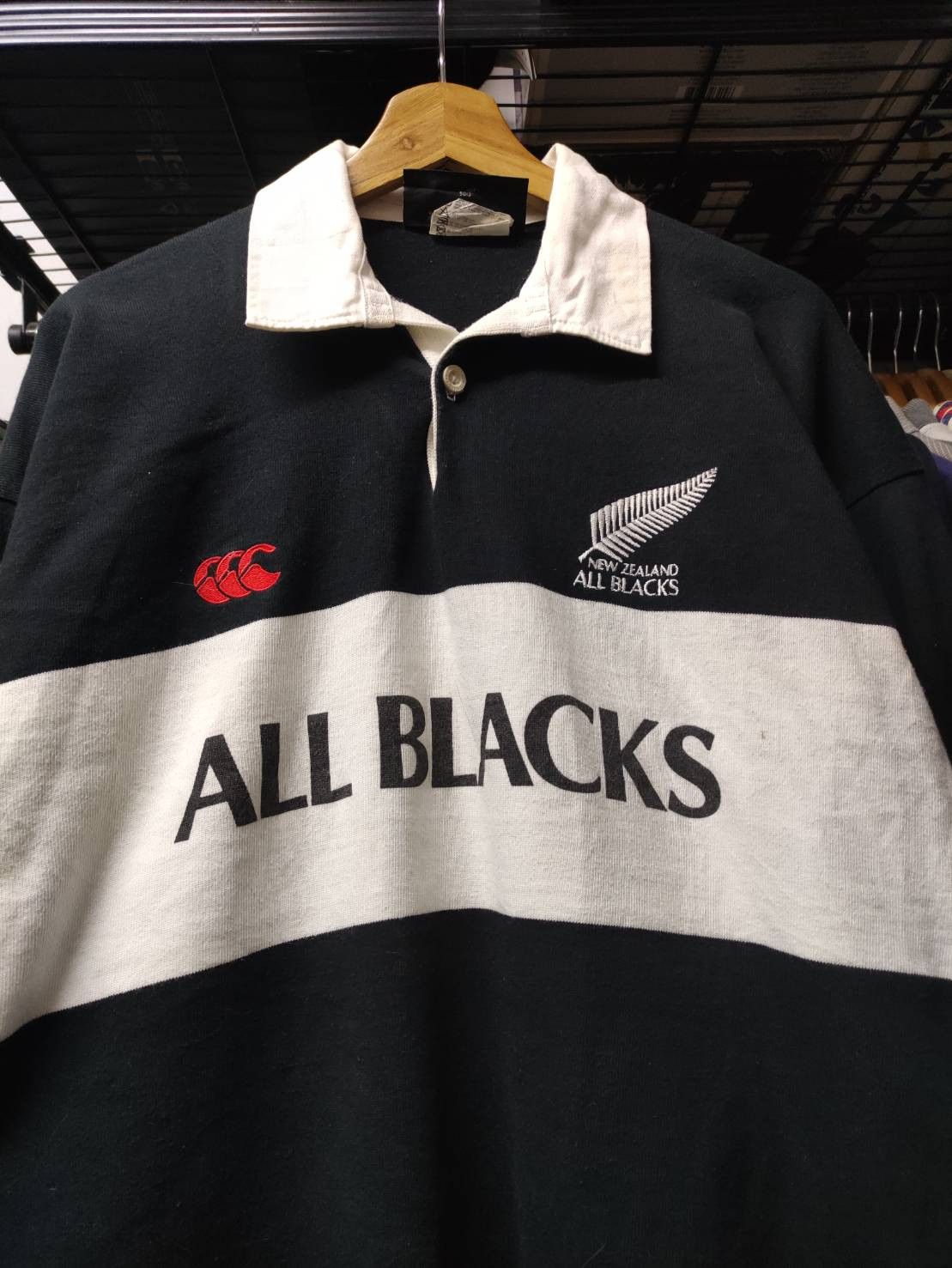Canterbury of New Zealand Vtg 90's Canterbury of New Zealand All Blacks Rugby Jersey Size US L / EU 52-54 / 3 - 1 Thumbnail