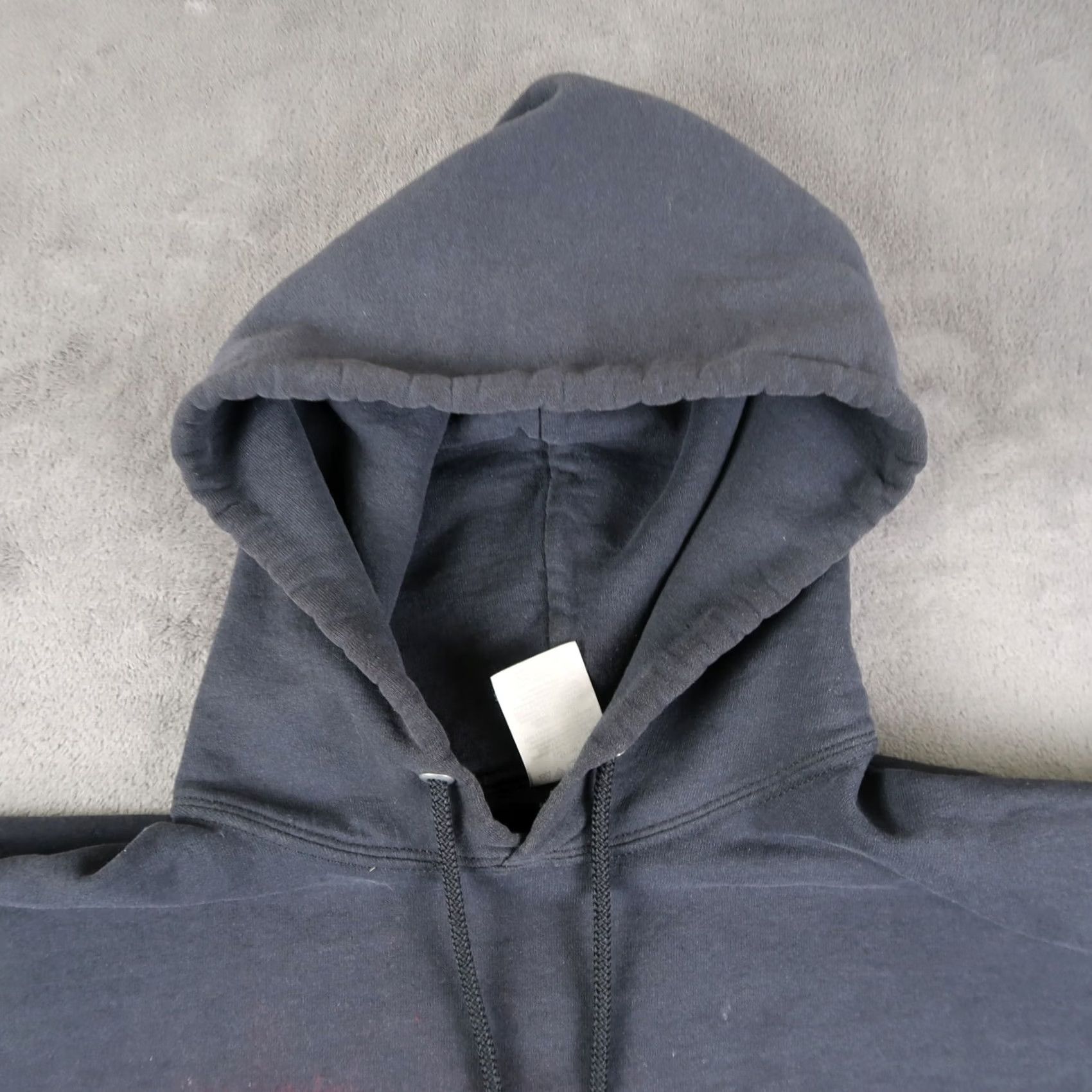 Vintage VINTAGE Xpo Logistics Black Hoodie Sweatshirt XL XLarge Distressed Logo Graphic Print Mens Hooded Pullover Size US XL / EU 56 / 4 - 6 Thumbnail