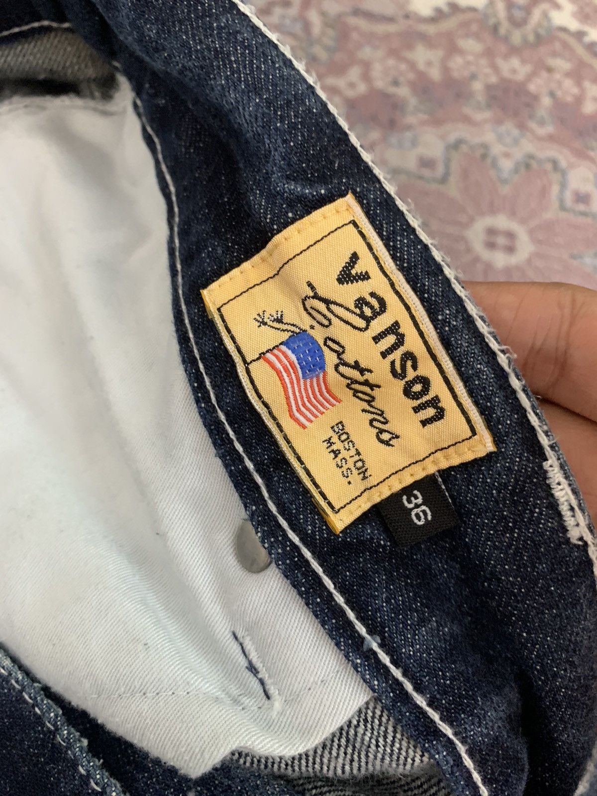 Vanson Leathers Vanson Leathers Skull Embroidery Washed Denim Size US 38 / EU 54 - 10 Thumbnail