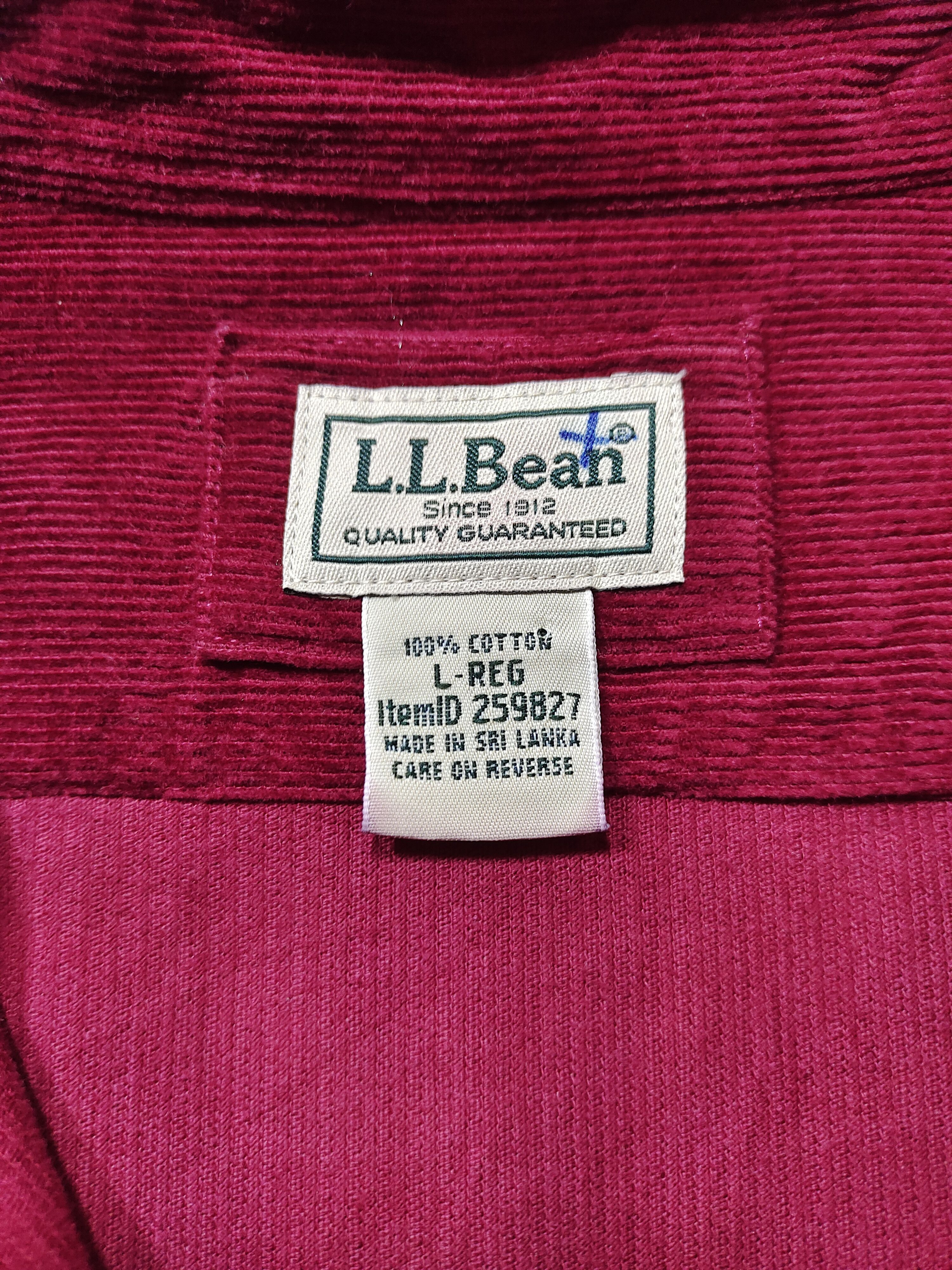 L.L. Bean × Urban Outfitters × Vintage VINTAGE LL BEAN CORDUROY BUTTON UP LONG SLEEVE SHIRT Size US L / EU 52-54 / 3 - 12 Thumbnail