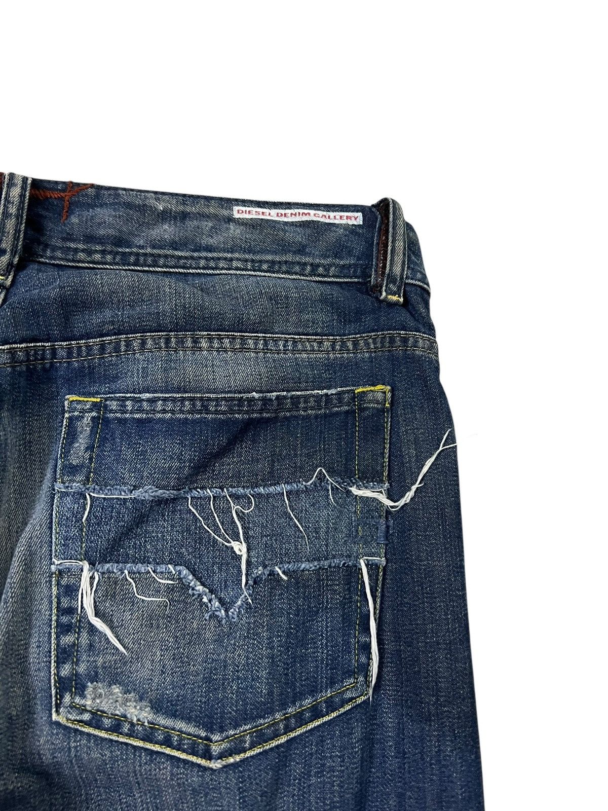 If Six Was Nine Flare Distressed Diesel Denim Gallery Sick Jean Size US 33 - 14 Thumbnail