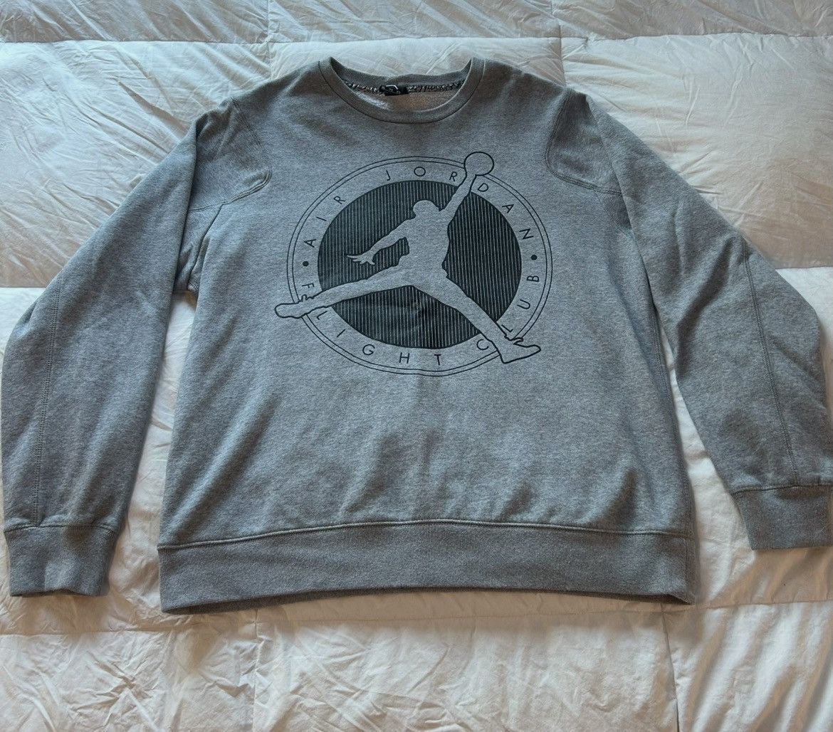 Jordan Brand Nike Air Jordan Flight Club Gray Sweatshirt Size US XL / EU 56 / 4 - 1 Thumbnail
