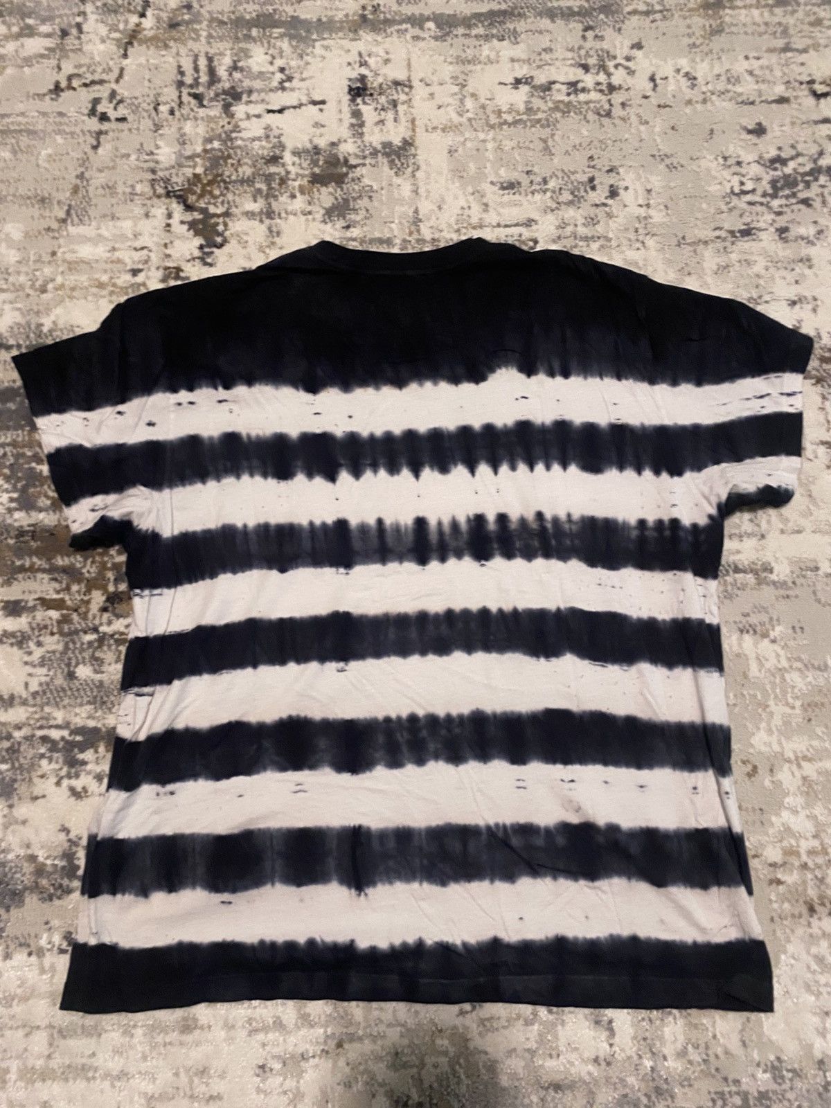 Amiri Amiri Shotgun Tie Dye Tshirt White-Black Size US XL / EU 56 / 4 - 5 Thumbnail