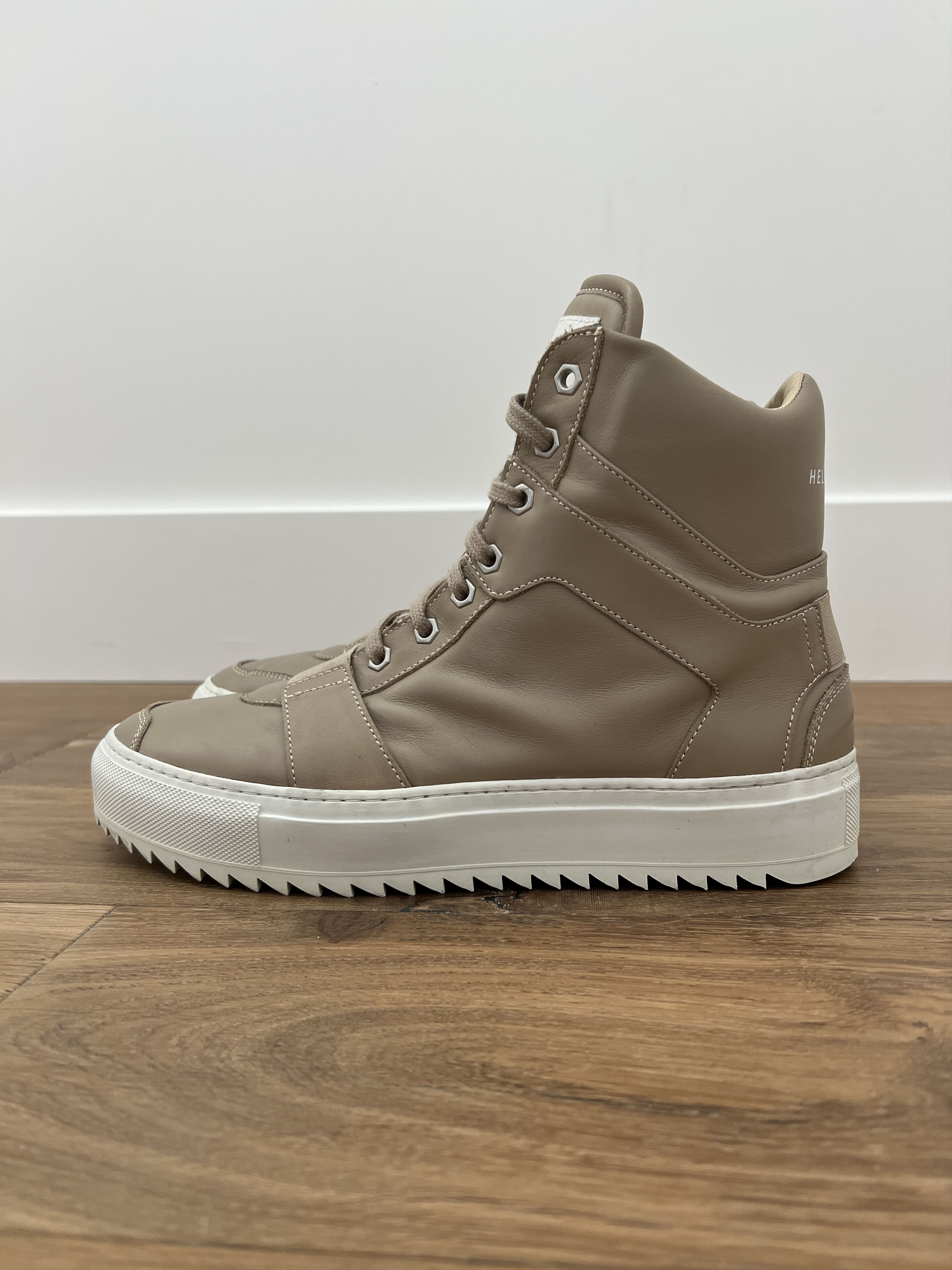 Helmut Lang High Top Sneakers (Beige)
