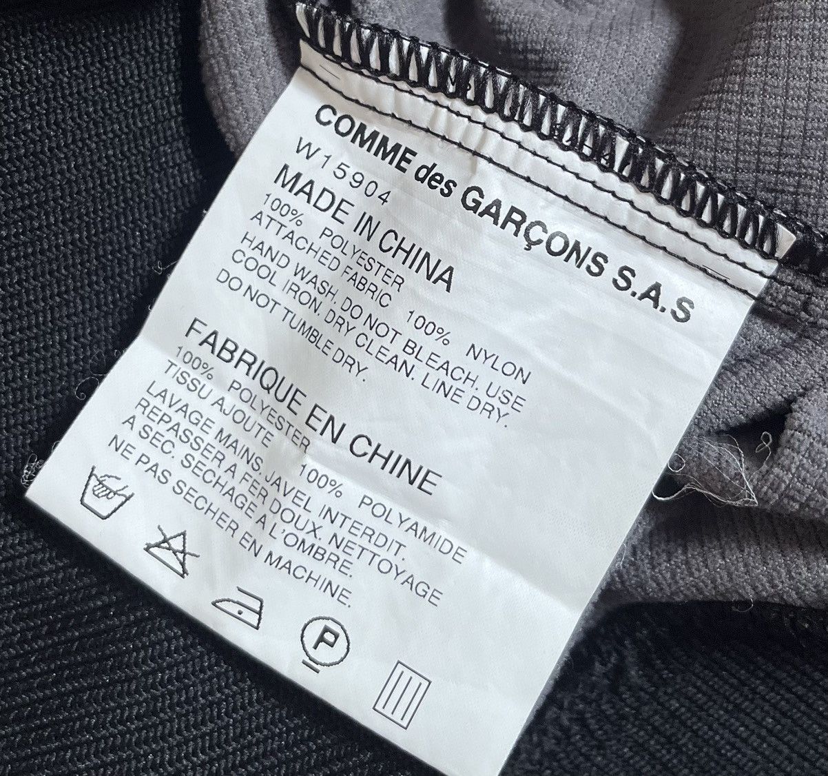 Vintage CDG SHIRT half zip hooded jacket