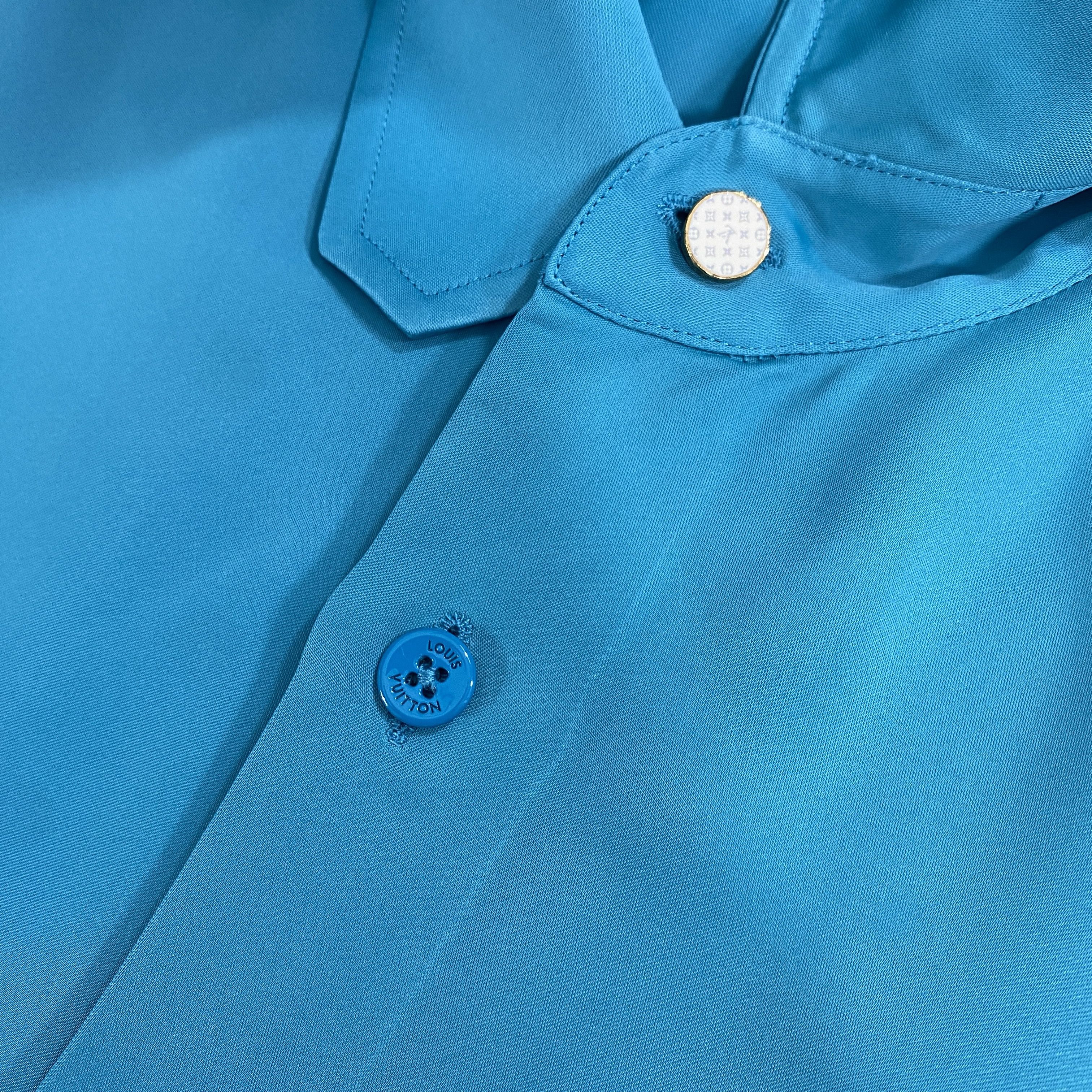 Louis Vuitton Louis Vuitton Plain Rainbow Oversized Shirt Blue RRP £1260 Size US M / EU 48-50 / 2 - 2 Thumbnail