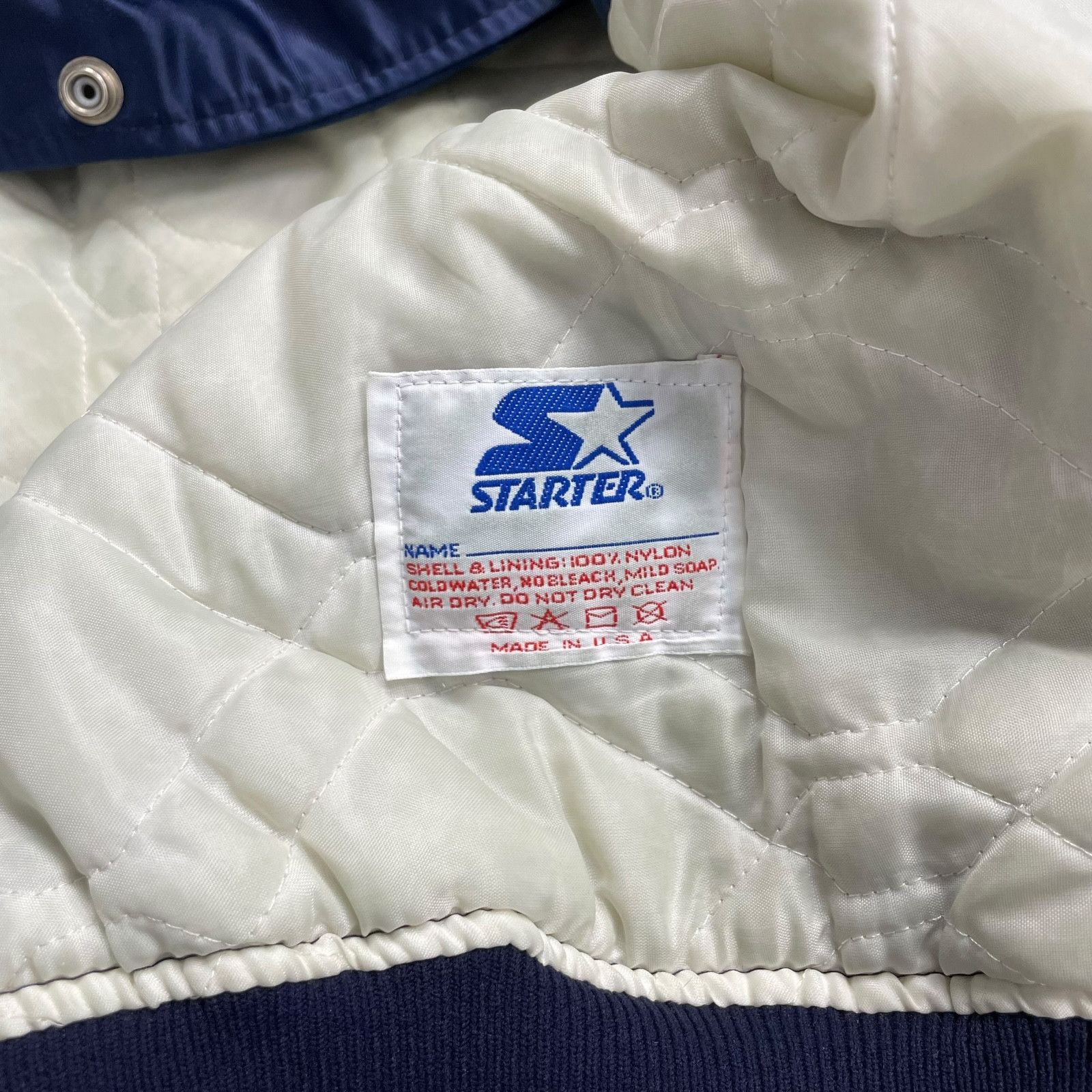 MLB VTG 90s WASHINGTON SENATORS STARTER SATIN BOMBER JACKET XL Size US XL / EU 56 / 4 - 6 Thumbnail