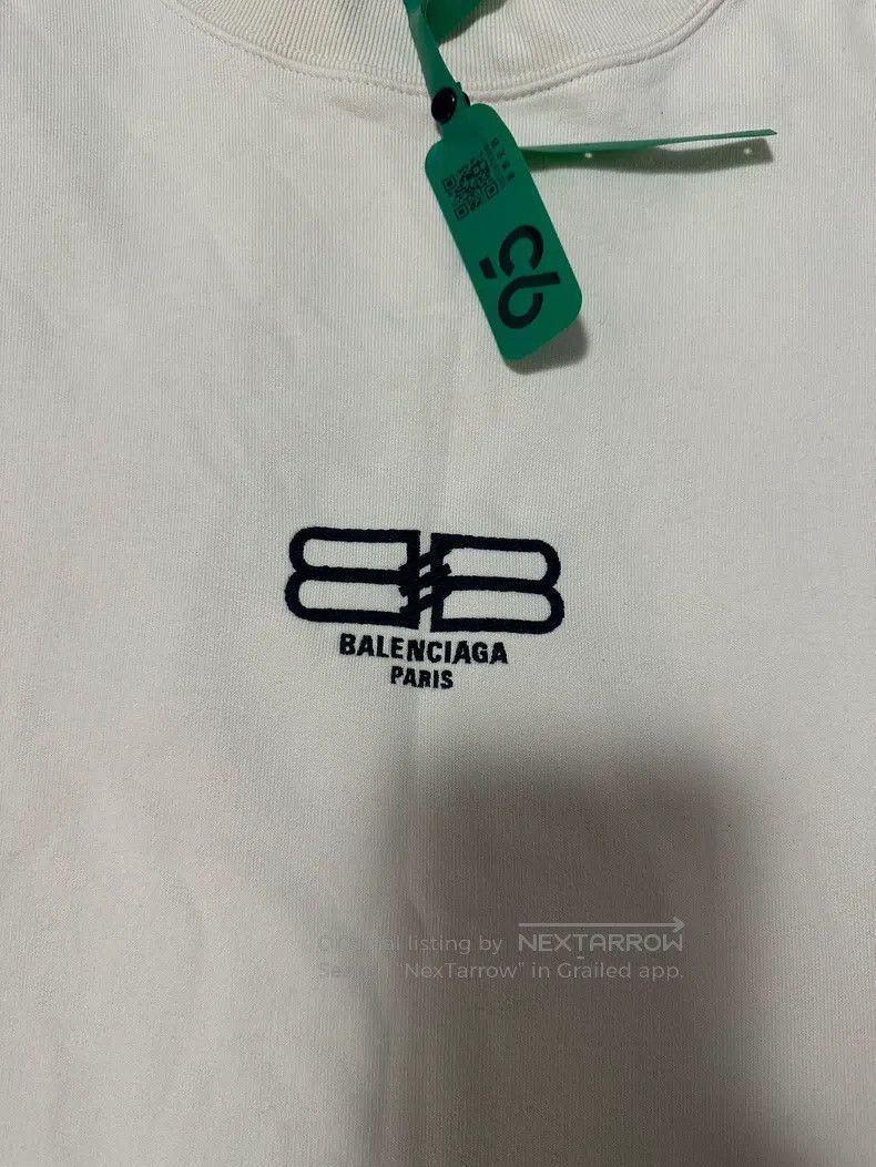 Balenciaga Balenciaga Logo Letter Embroidered Round Neck Long Sleeve Size US M / EU 48-50 / 2 - 2 Thumbnail