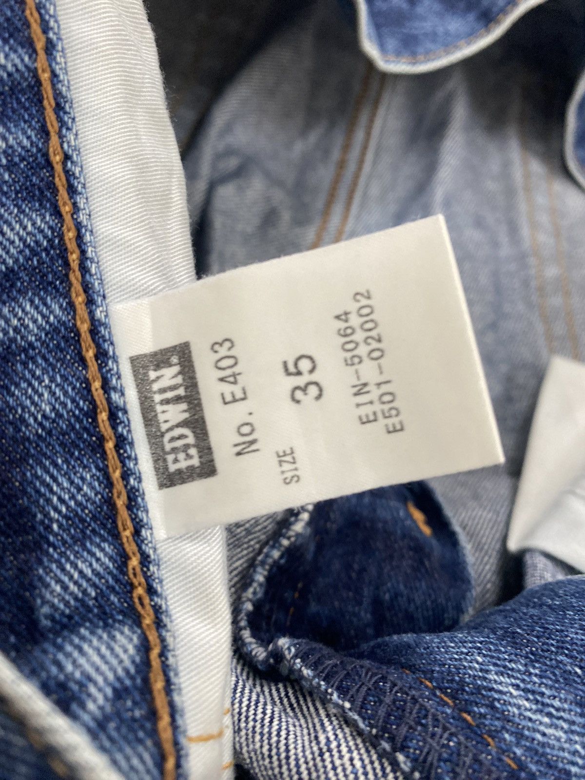 Edwin EDWIN JAPAN NO 403 WASHED BLUE JEANS Size US 35 - 7 Thumbnail