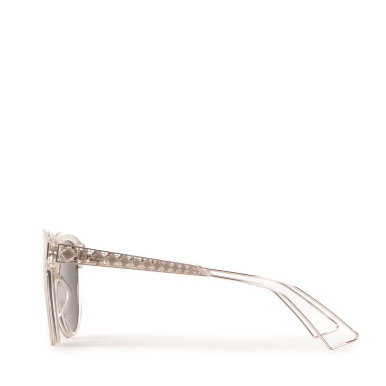 Dior Christian Dior Silver Diorama 2 Sunglasses Size ONE SIZE - 5 Thumbnail