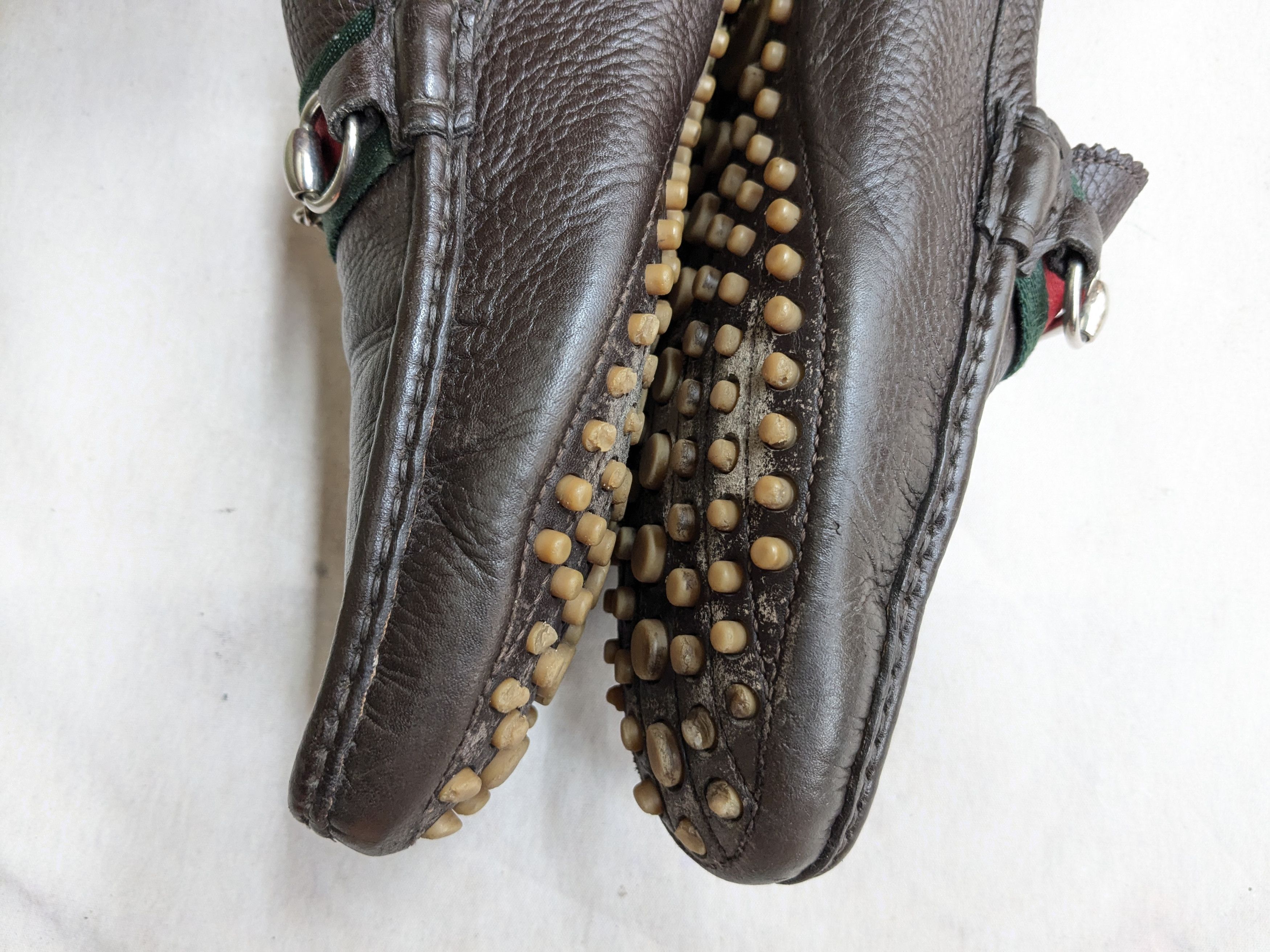 Gucci Gucci Horsebit Driving Loafers Brown Leather 10.5 Slip On Size US 10.5 / EU 43-44 - 7 Thumbnail