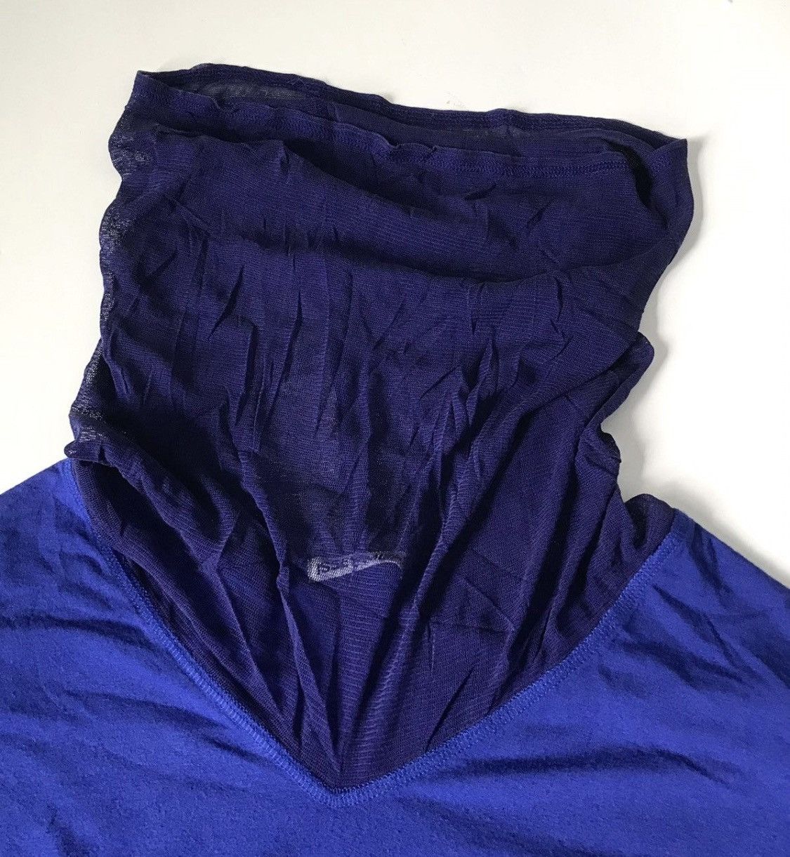 Issey Miyake Vintage Issey miyake blue turtleneck tee Size US S / EU 44-46 / 1 - 5 Thumbnail