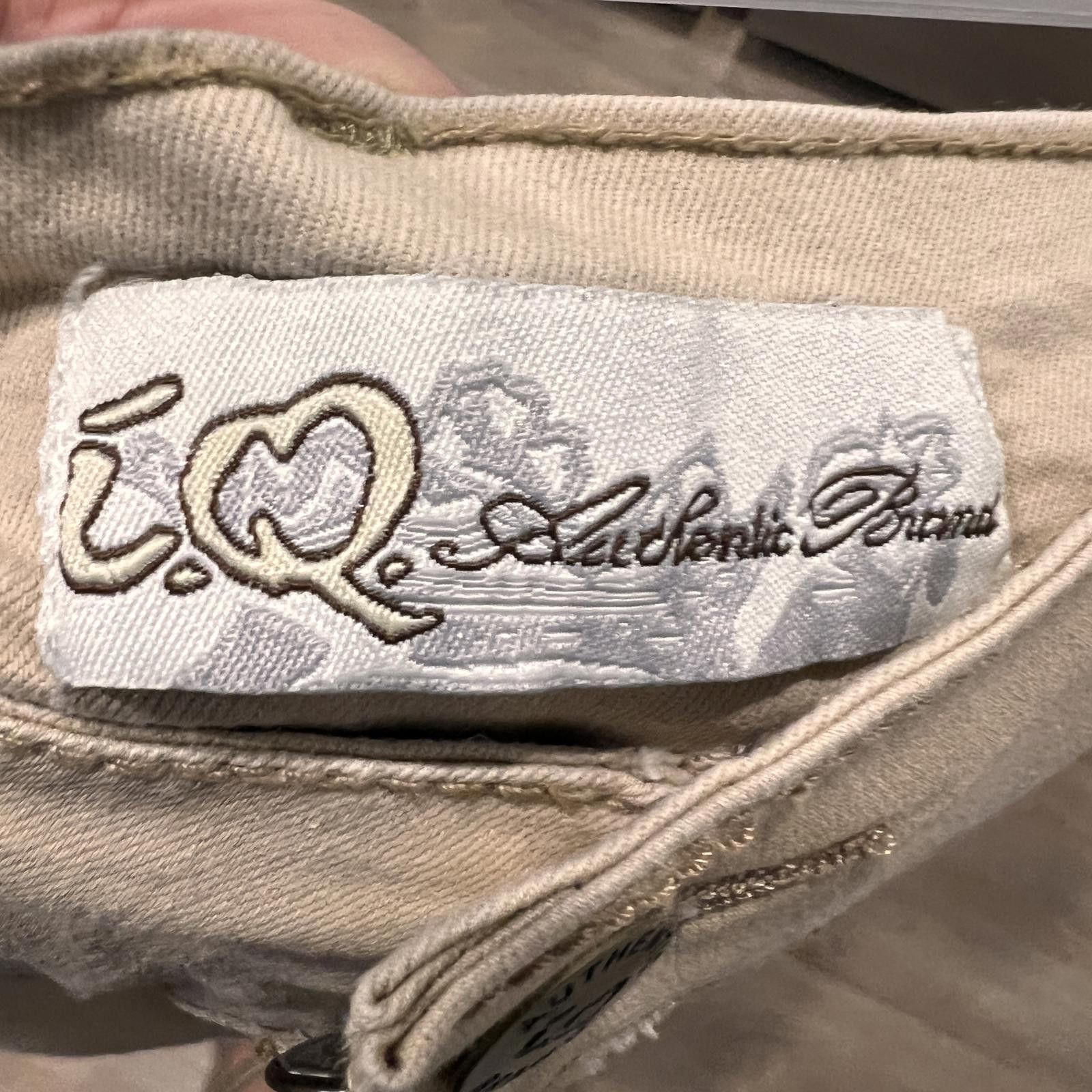 Other i.Q. Authentic Brand Beige Casual Pants Size 28" / US 6 / IT 42 - 3 Thumbnail