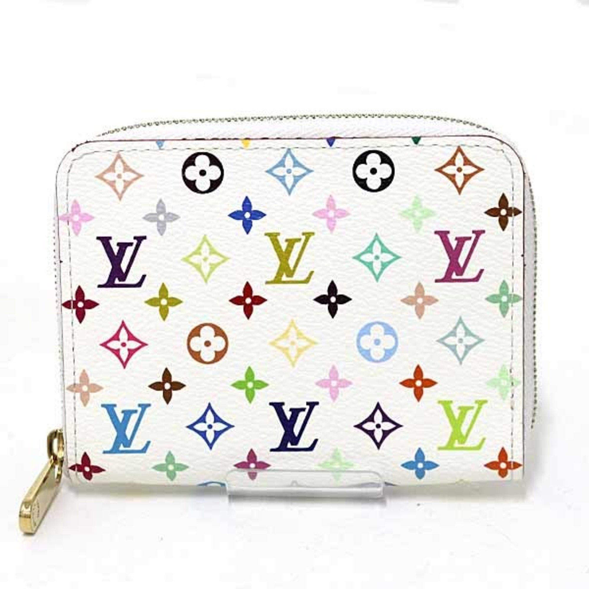 Louis Vuitton Louis Vuitton Zippy Coin Purse Case Monogram Multicolor M66548 Blanc Size ONE SIZE - 1 Thumbnail
