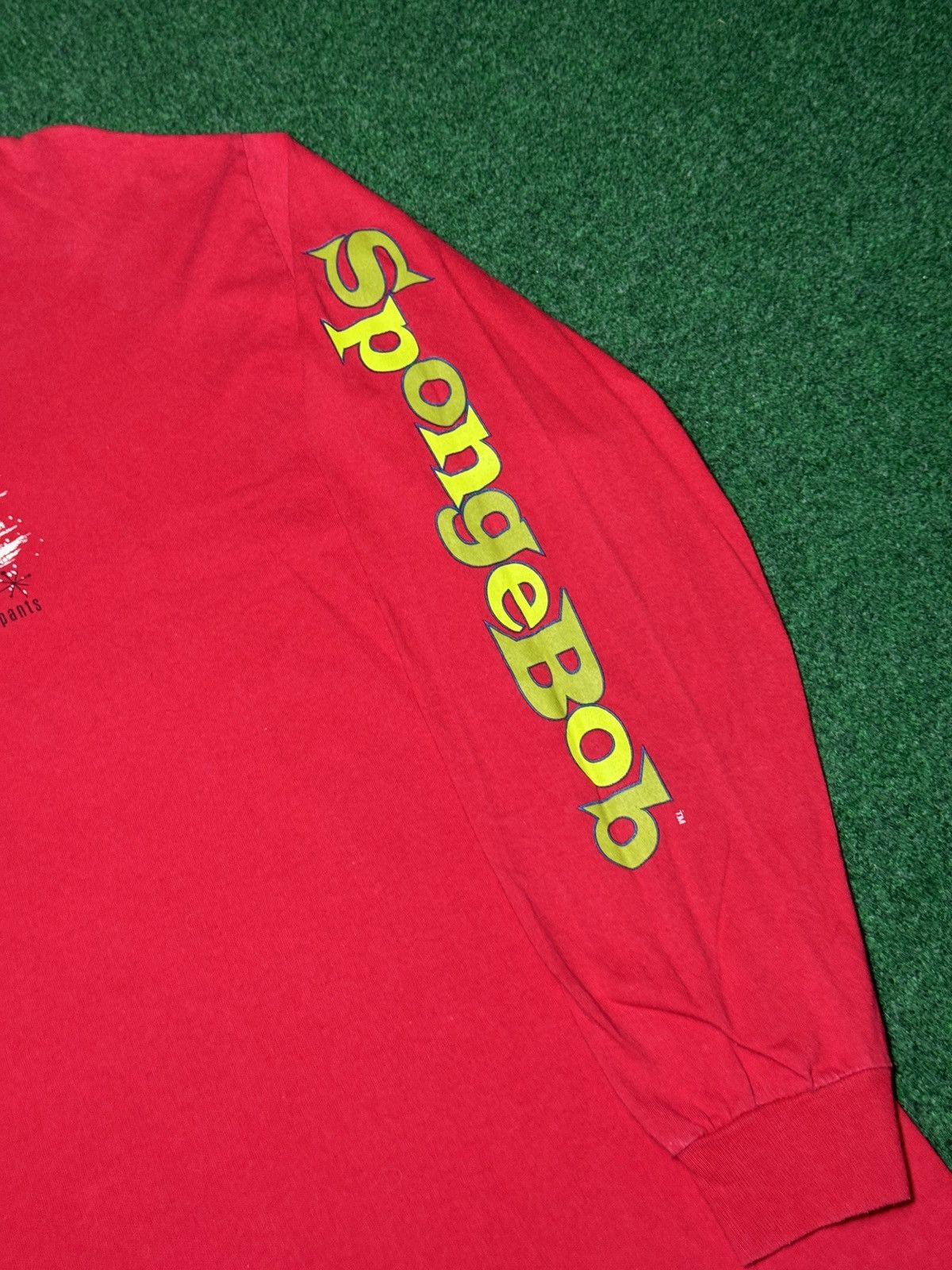 Nickelodeon Spongebob RARE Nickelodeon Long Sleeve Smelly Smell T Shirt Size US L / EU 52-54 / 3 - 4 Thumbnail