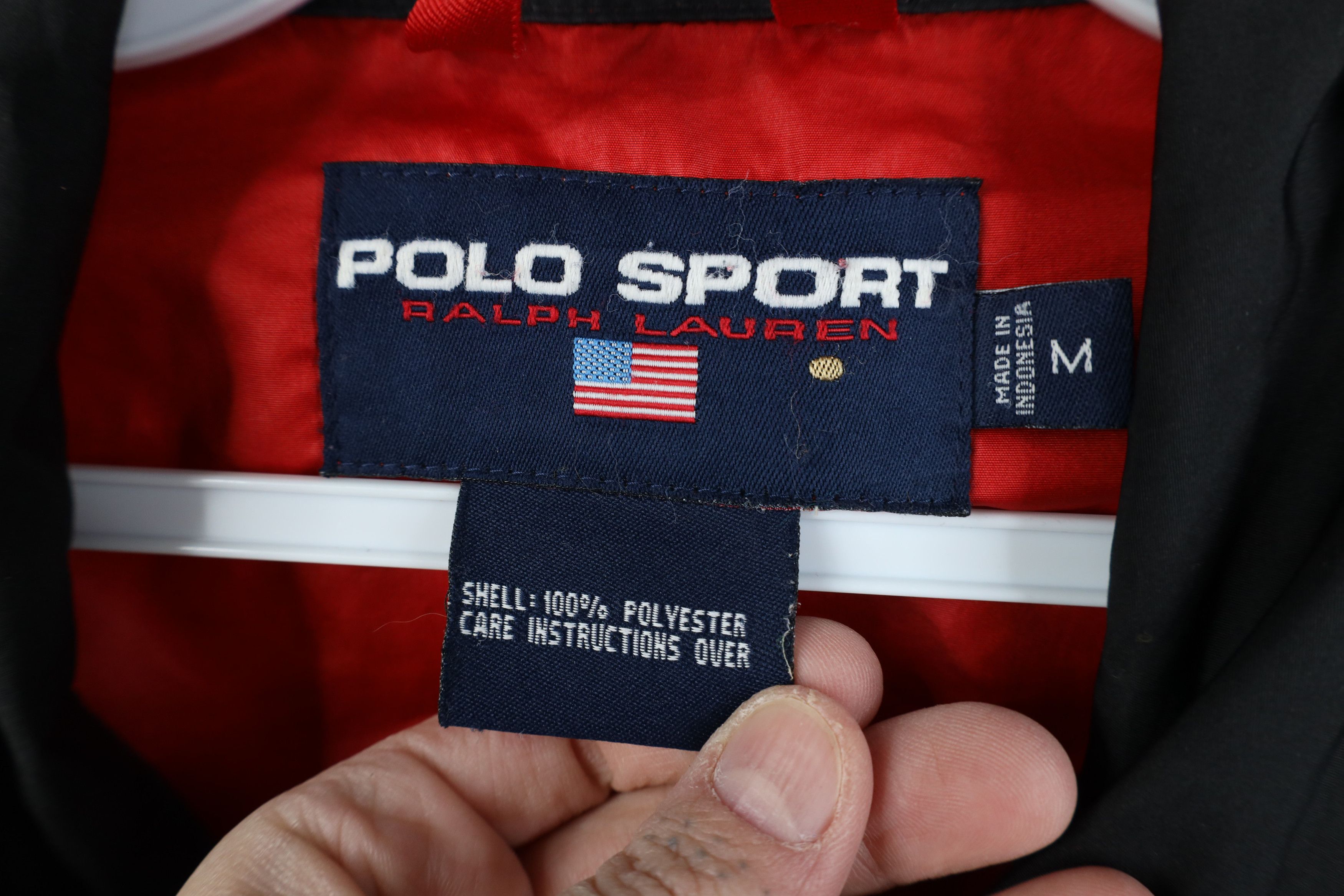 Ralph Lauren Vintage 90s Polo Sport Ralph Lauren Flag Windbreaker Jacket Size US M / EU 48-50 / 2 - 10 Thumbnail