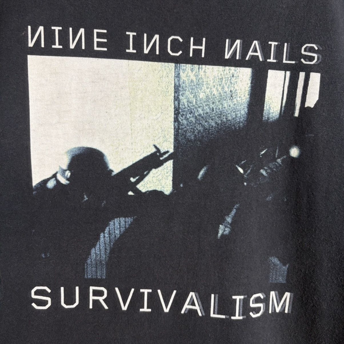 Band Tees Vintage 00s Nine Inch Nails Survivalism T-Shirt NIN Tee Size US XL / EU 56 / 4 - 2 Thumbnail