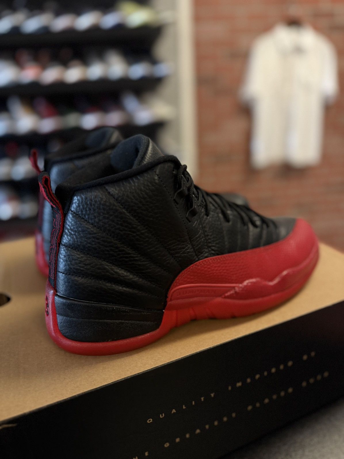 Jordan Brand × Nike Jordan 12 Flu Game (2016) 130690-002 Size 10.5 🧼 Size US 10.5 / EU 43-44 - 3 Thumbnail