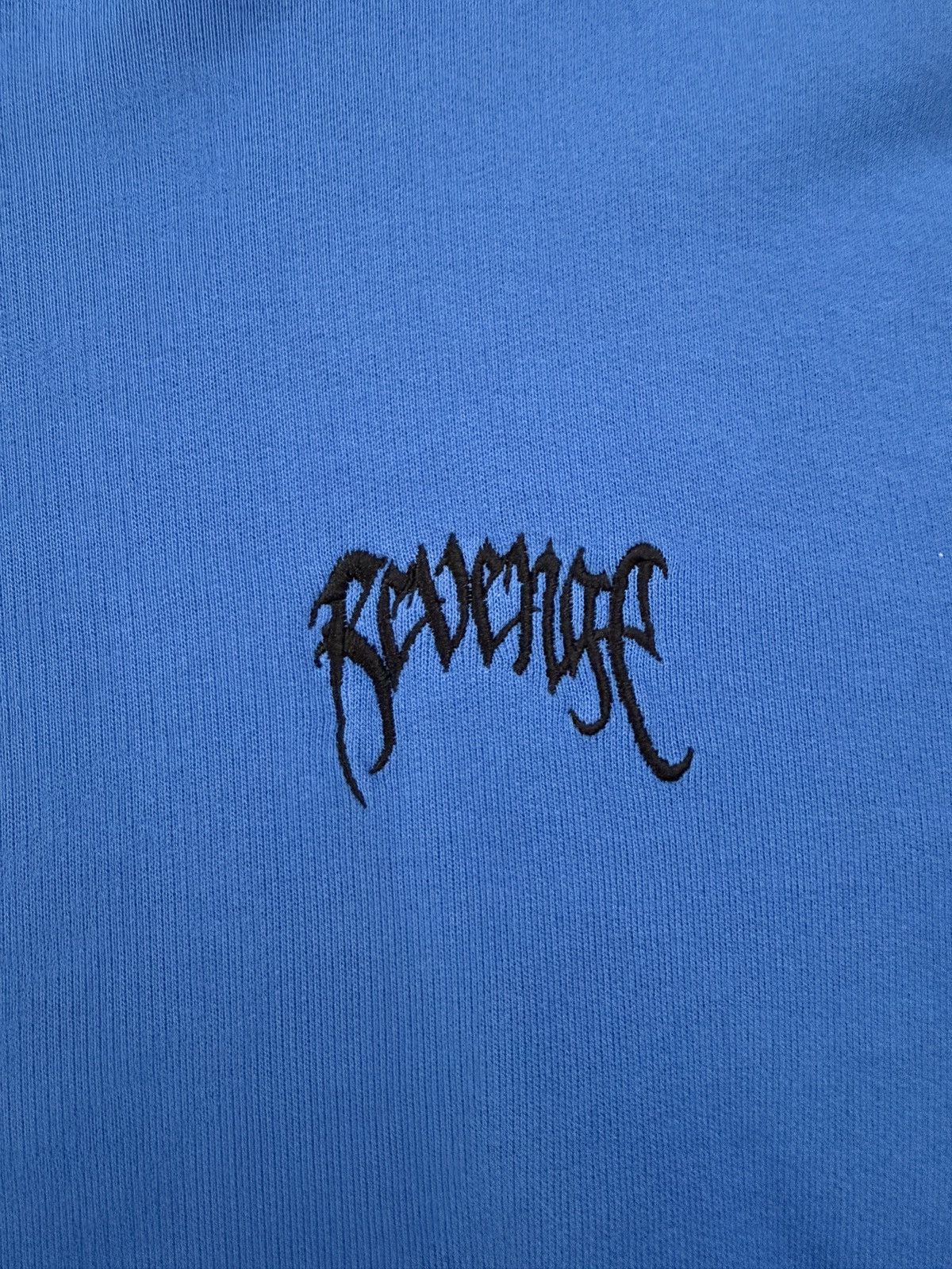 Revenge Revenge Logo Embroidered Blue Hoodie Size US L / EU 52-54 / 3 - 5 Thumbnail