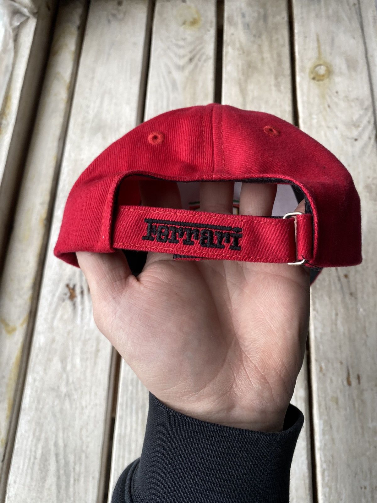 Ferrari × Vintage 00s Vintage 90s Ferrari Racing Embroidered Logo Cap Red Size ONE SIZE - 5 Thumbnail