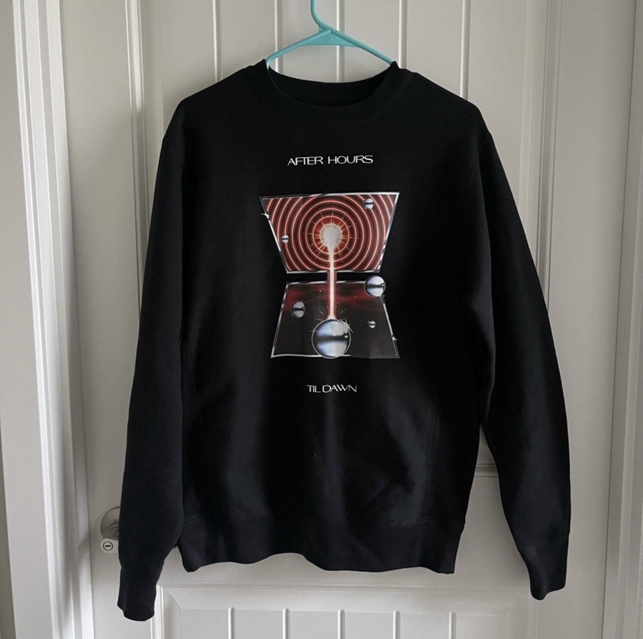 image of The Weeknd 2022 Tour Crewneck in Black, Men's (Size Small)