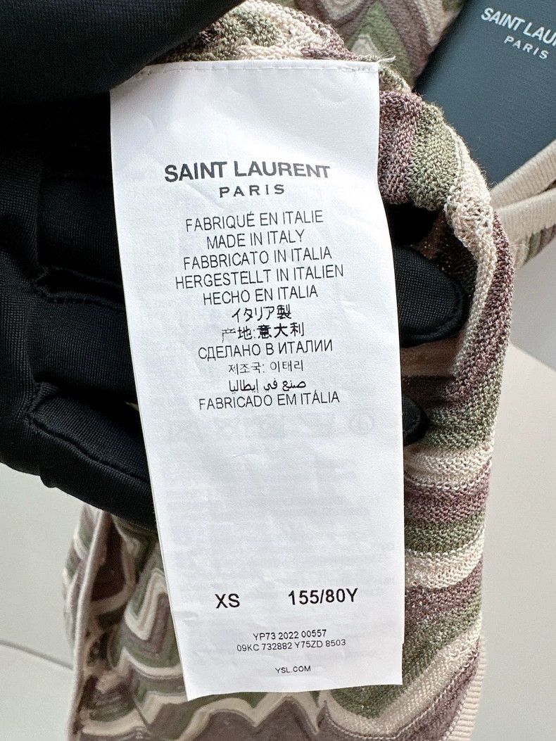 Other Saint Laurent Paris Card-colored striped vest Size XS / US 0-2 / IT 36-38 - 3 Thumbnail