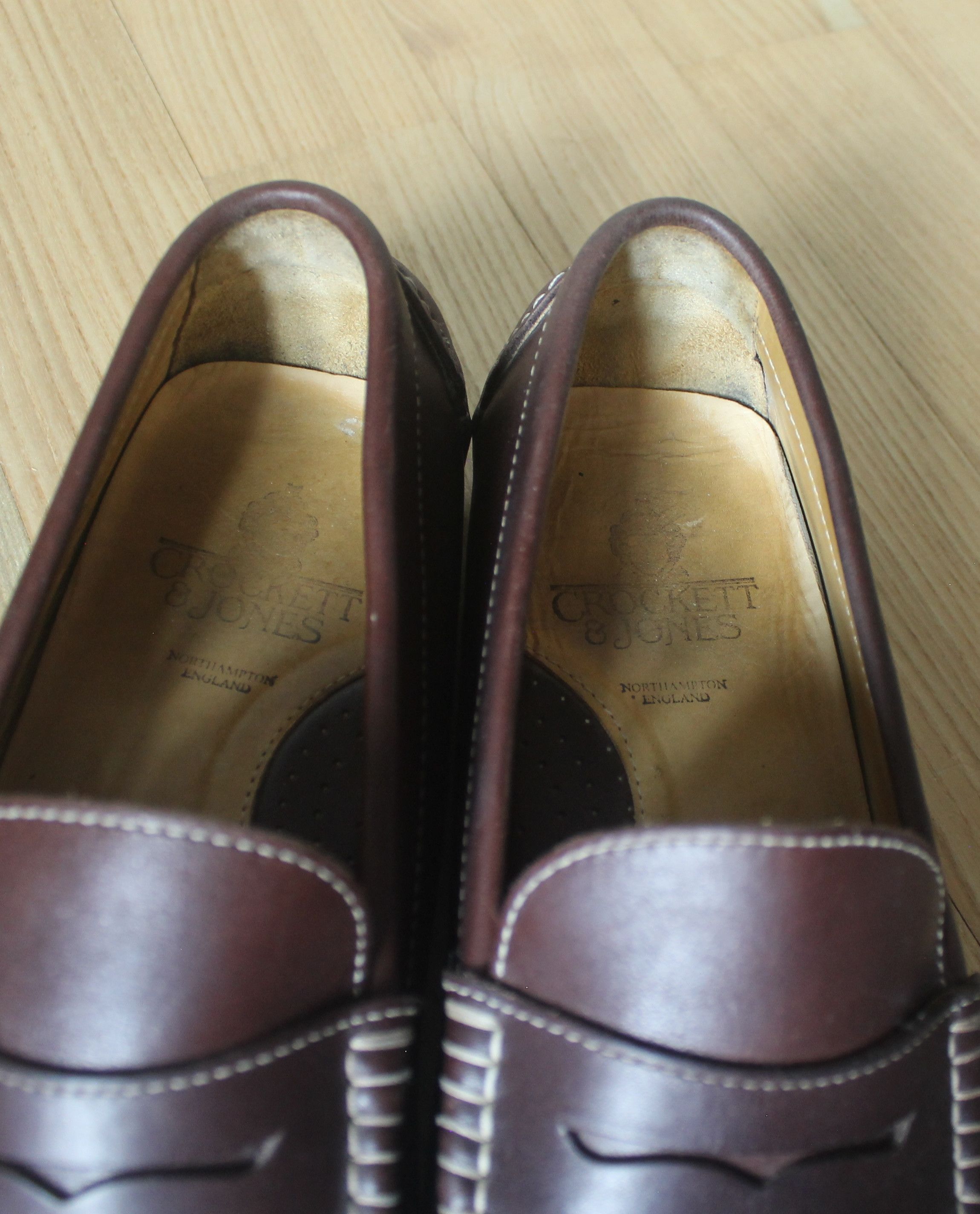 Crockett & Jones Crockett & Jones Penny Loafers Leather Moccasin Size US 12 / EU 45 - 13 Thumbnail