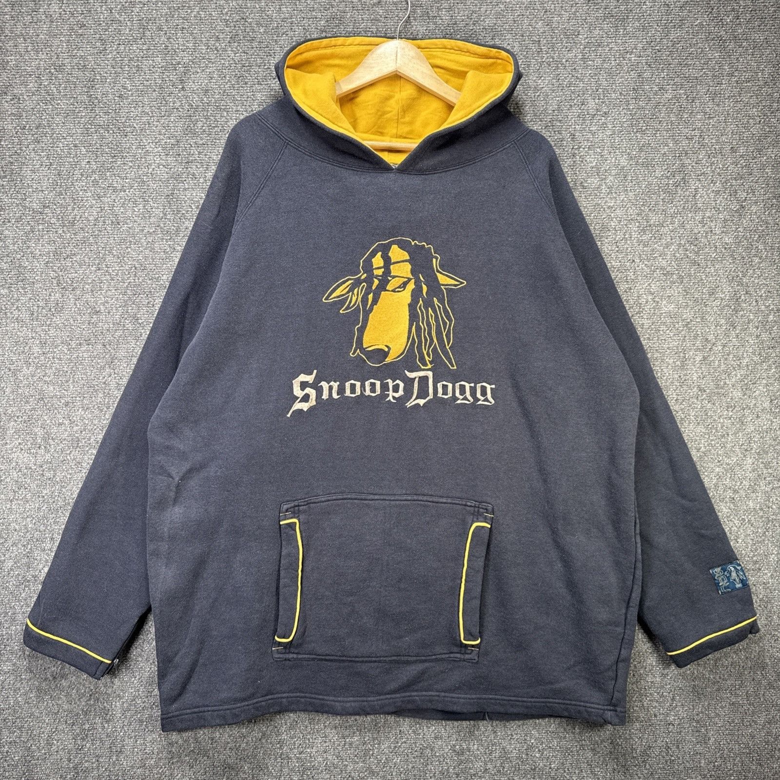 Rap Tees Vintage Snoop Dogg Hoodie Mens 2XL Navy 90s Rap Hip Hop Wu T Size US XXL / EU 58 / 5 - 2 Thumbnail