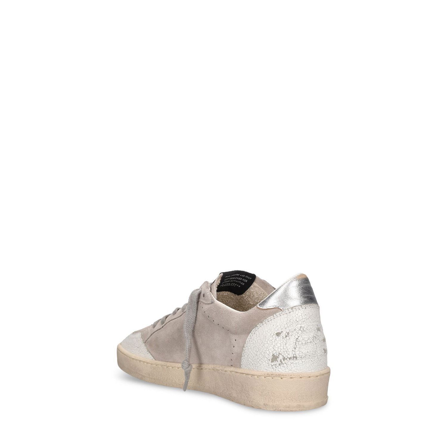 GOLDEN GOOSE Ball Star Women's Gray/Silver Suede Low Top Sne