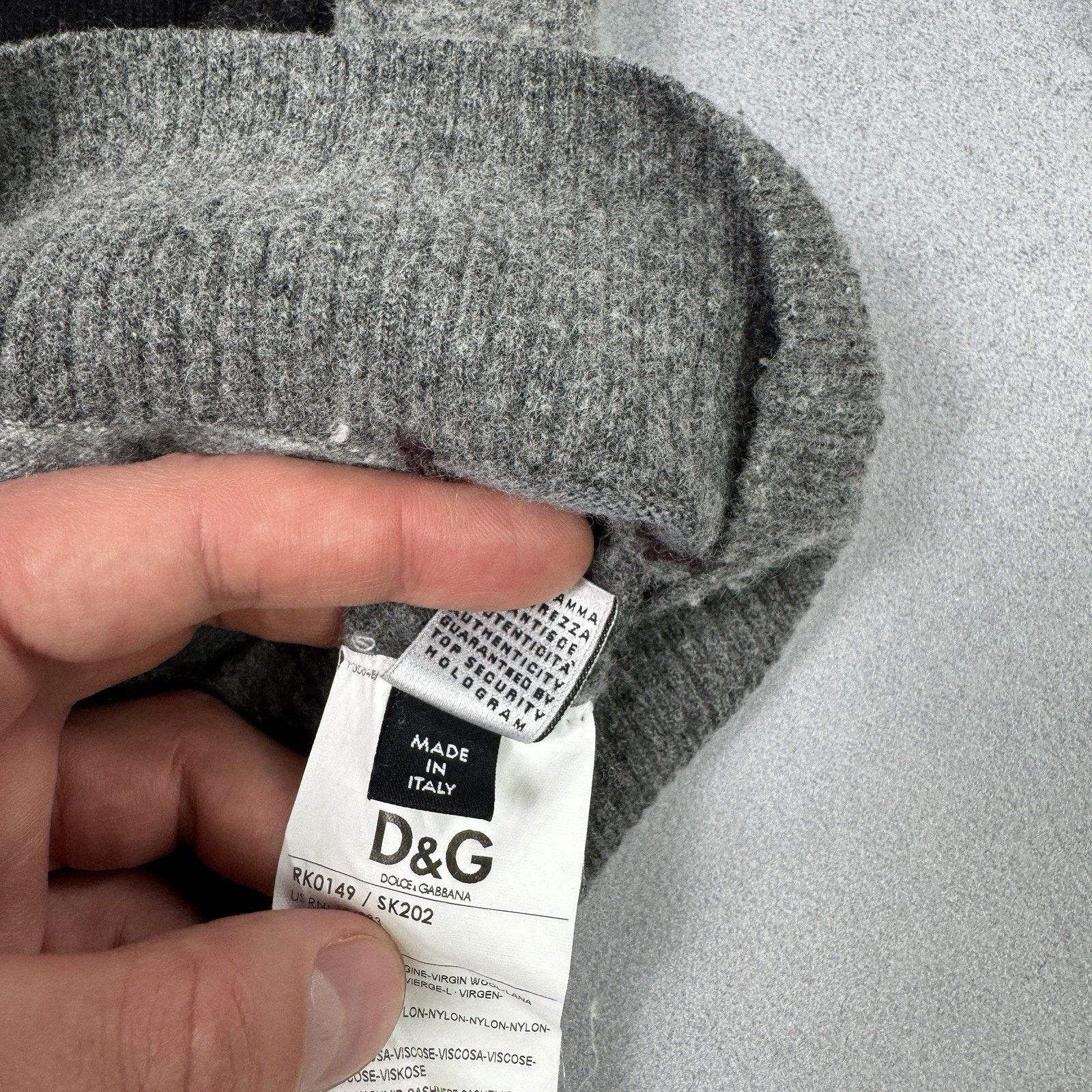 Dolce & Gabbana Dolce Gabbana Men Wool Collared Sweater Pollo Button Size M Size US M / EU 48-50 / 2 - 13 Thumbnail