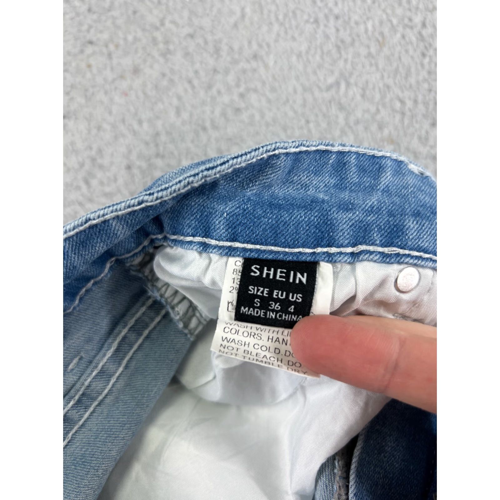 Shein Shein Jeans Womens 4 Blue Denim Flared Mid Rise Cotton Blend Stretch Size 27" / US 4 / IT 40 - 3 Thumbnail