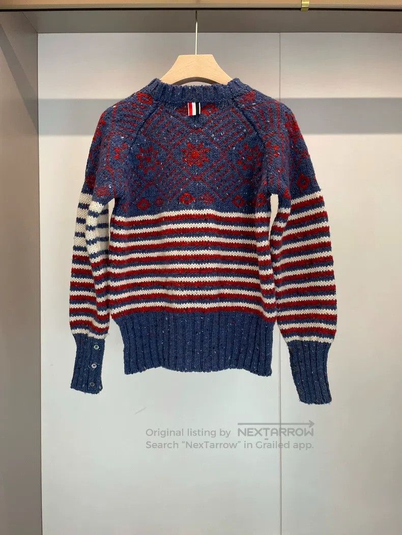 Thom Browne Thom Browne Floral wool sweater Size US S / EU 44-46 / 1 - 2 Thumbnail