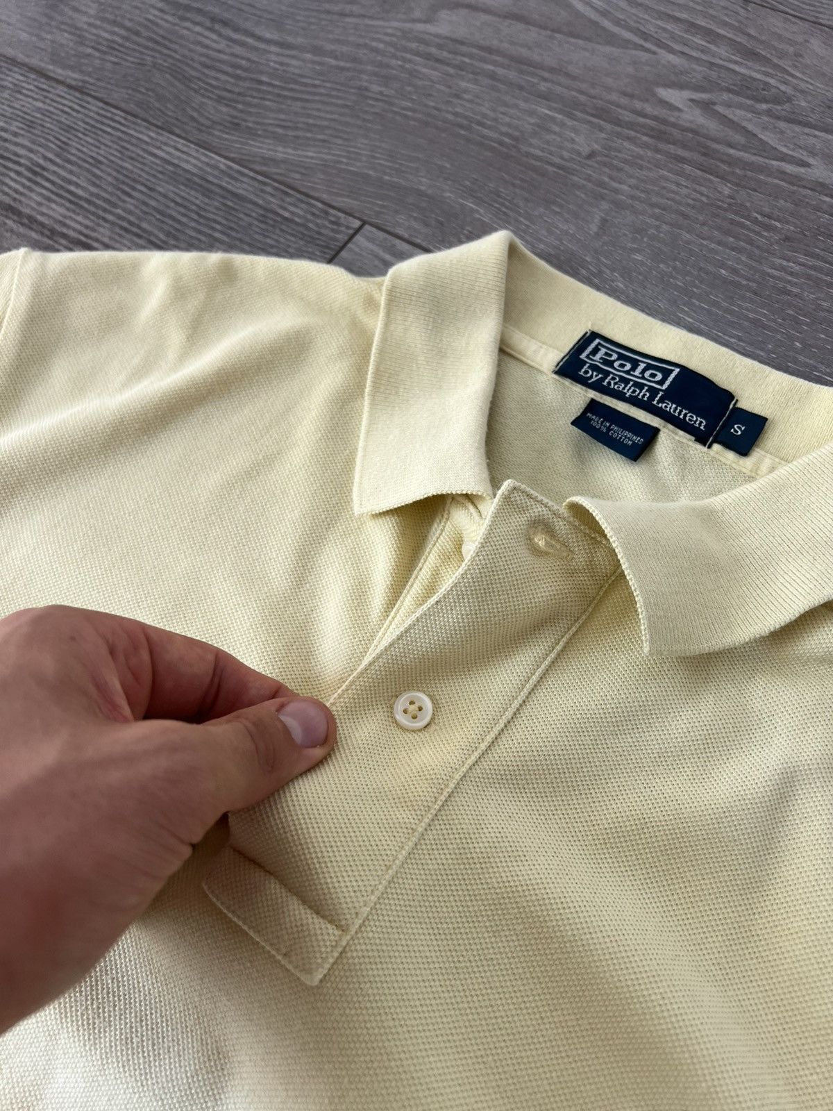 Designer × Polo Ralph Lauren ‼️Vintage Polo Ralph Lauren RRL Yellow Archival Casual Polo‼️ Size US S / EU 44-46 / 1 - 12 Thumbnail