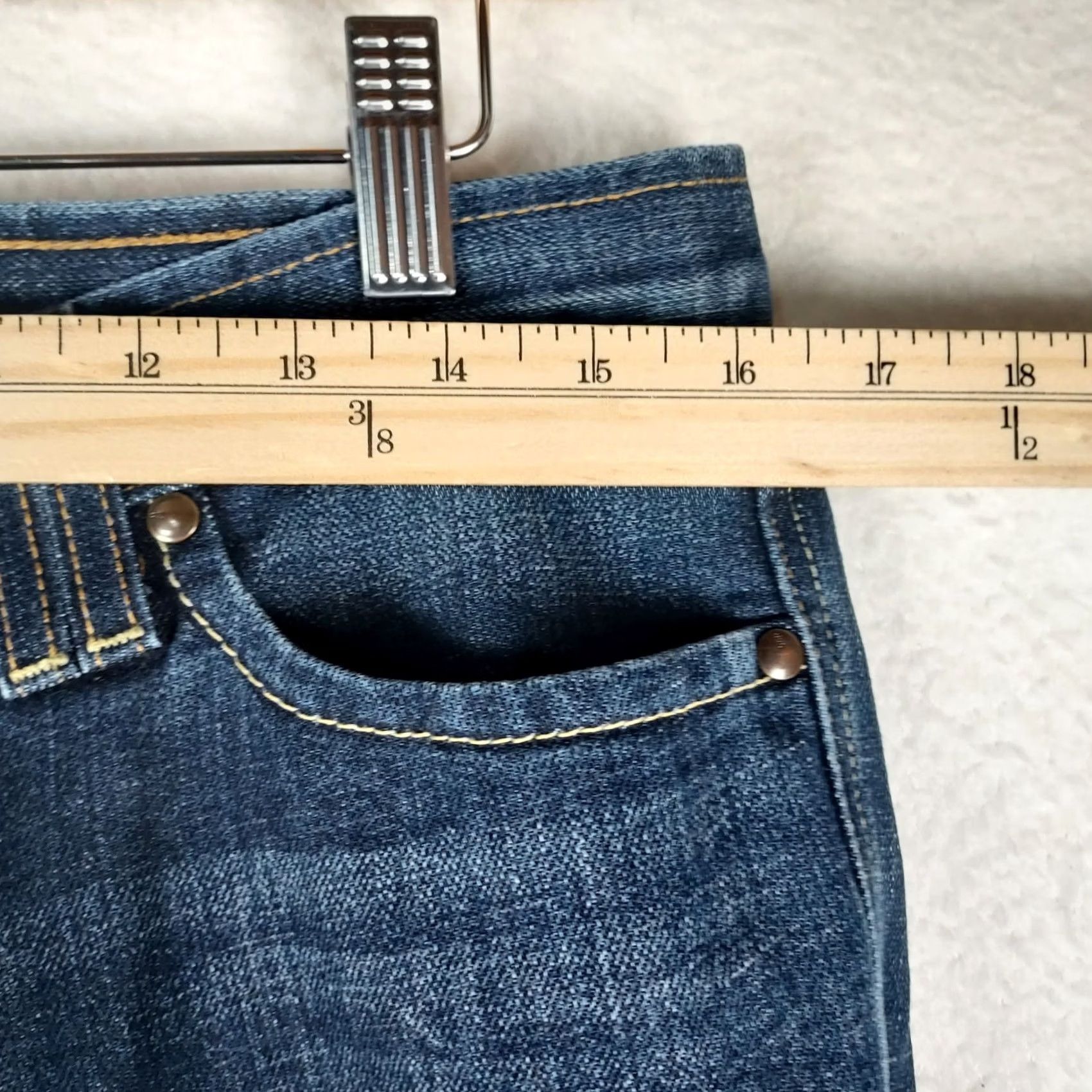 Gap GAP Original Ultra Low Rise Flare Jeans 8 Long Blue Bootcut 5-Pocket Denim Women Size 8 Active Regular Spring Summer Fall Winter Bootscut? Size 30" / US 8 / IT 44 - 5 Thumbnail