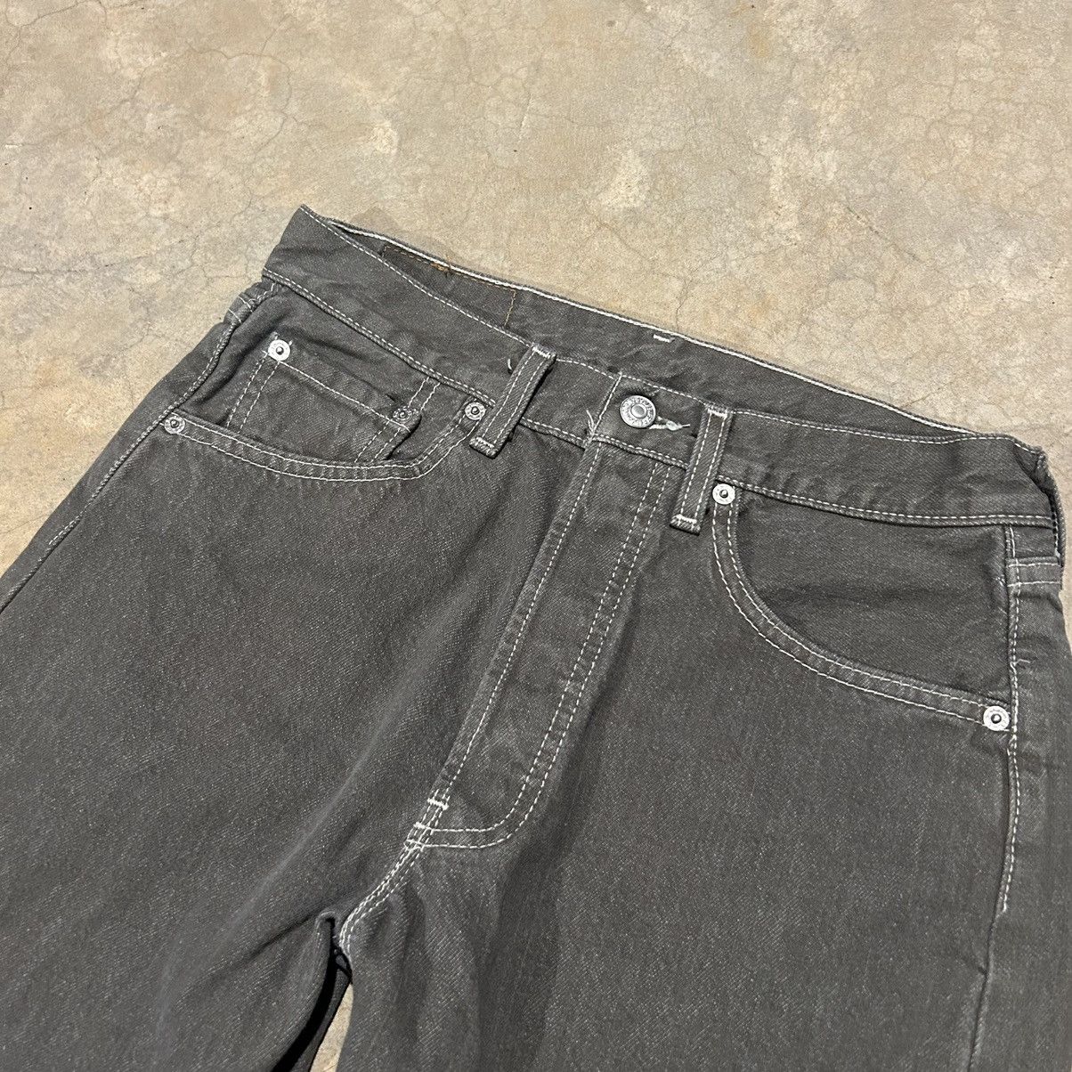 Levi's × Levi's Vintage Clothing × Vintage Rare Vintage 90s Levi’s 501 Olive Drab Jeans Made in USA Size US 30 / EU 46 - 7 Thumbnail