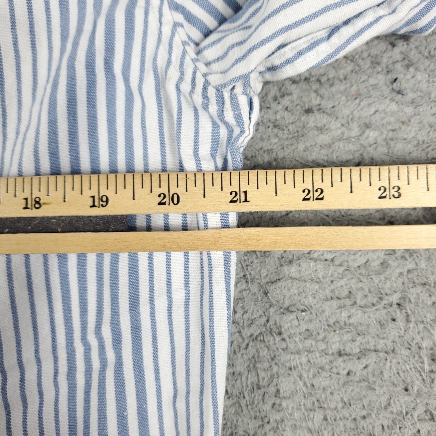American Eagle Outfitters AMERICAN EAGLE OUTFITTERS Shirt Men Medium Blue Striped Button-Up Long Sleeve Casual Collared UIO Size US M / EU 48-50 / 2 - 5 Thumbnail