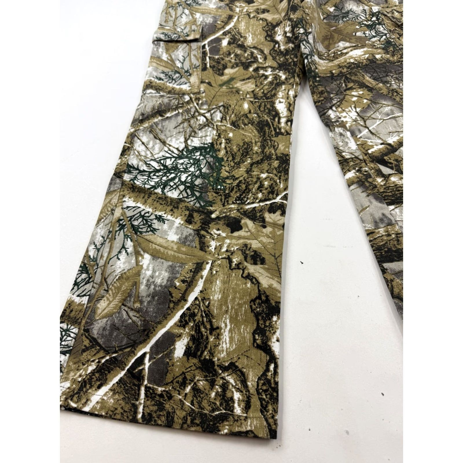 Vintage Camo Cargo Pants Mens Large Real Tree Elastic Waist Relaxed Fit Workwear Size US 33 - 3 Thumbnail