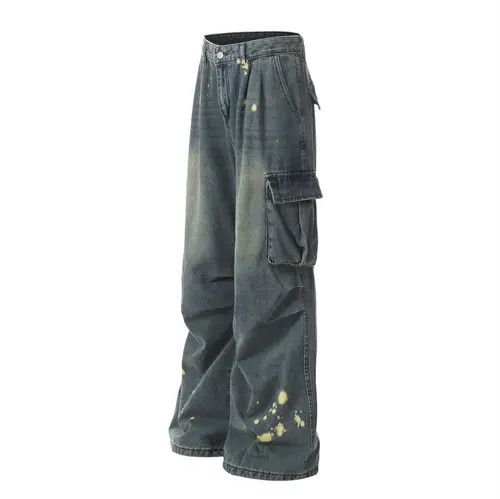 VIBE Men's American street style multi-pocket cargo jeans Size US 32 / EU 48 - 3 Thumbnail