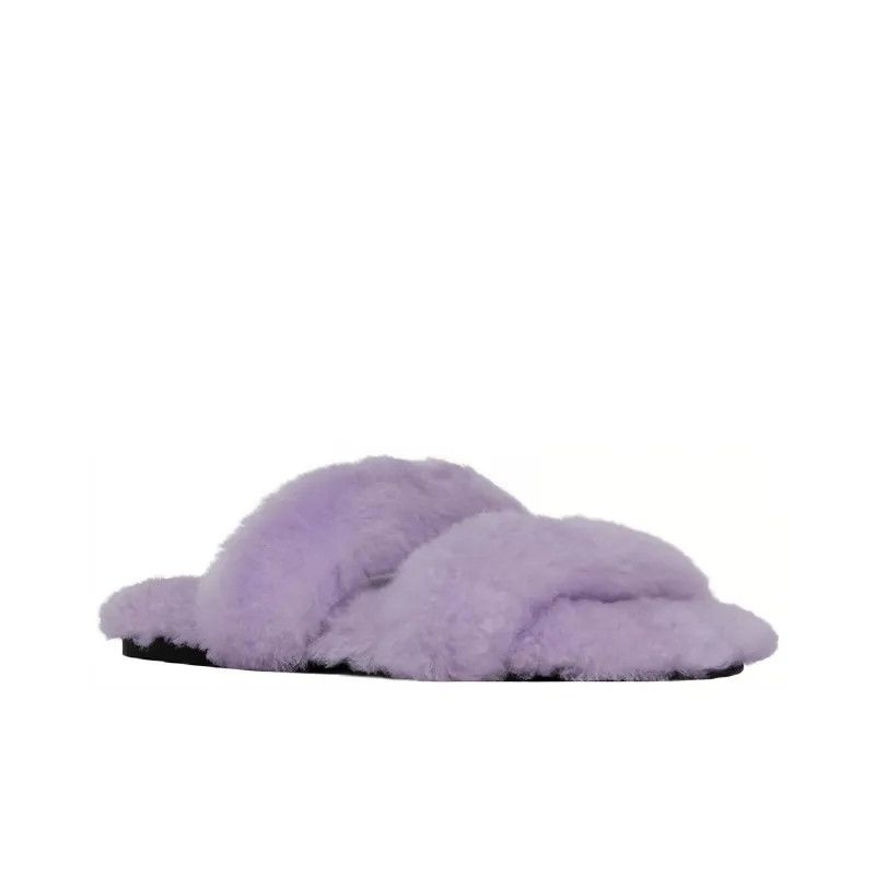 Saint Laurent Paris o1s1wg110225 711242 Bleach Mules in Goat Leather in Lilac Size US 11 / EU 44 - 2 Thumbnail
