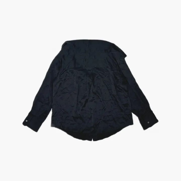 Alexander Wang Alexander Wang Black Off-Shoulder Long Sleeve Shirt - Size M / US 6-8 / IT 42-44 - 3 Thumbnail
