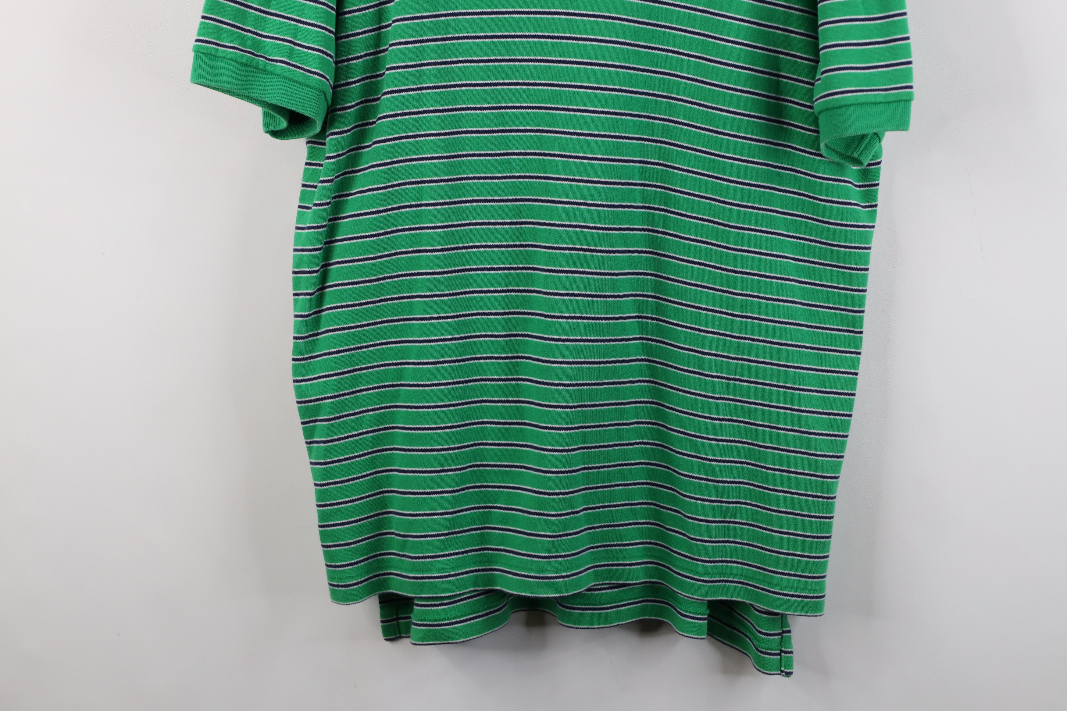 Ralph Lauren Vintage 90s Ralph Lauren Cotton Knit Striped Golf Polo Shirt Size US L / EU 52-54 / 3 - 3 Thumbnail