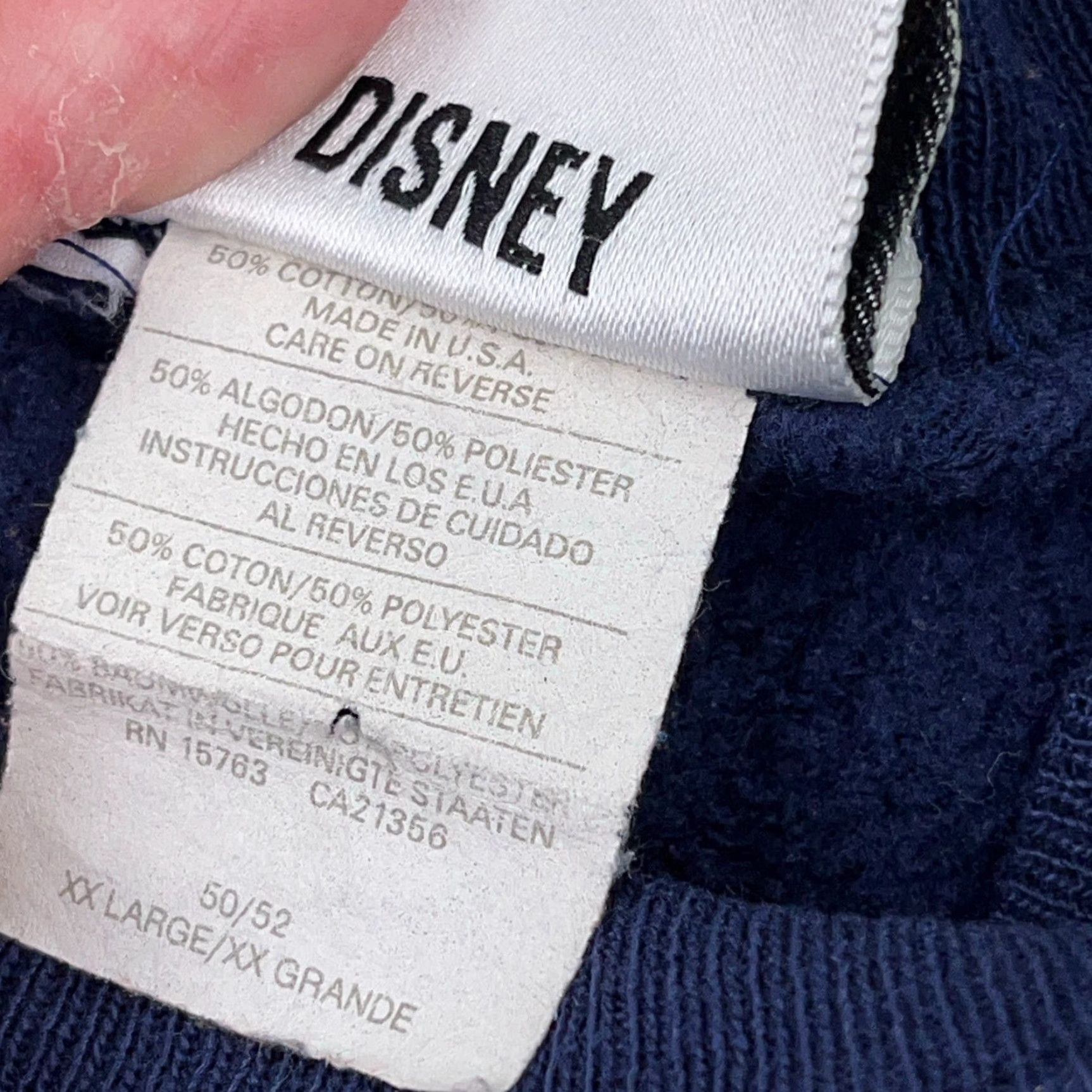 Disney VINTAGE Disney Winnie The Pooh Sweatshirt Men 2XL Navy Blue Crewneck Cotton Blend Graphic Print 80s 90s Logo Mens Size US XXL / EU 58 / 5 - 5 Thumbnail