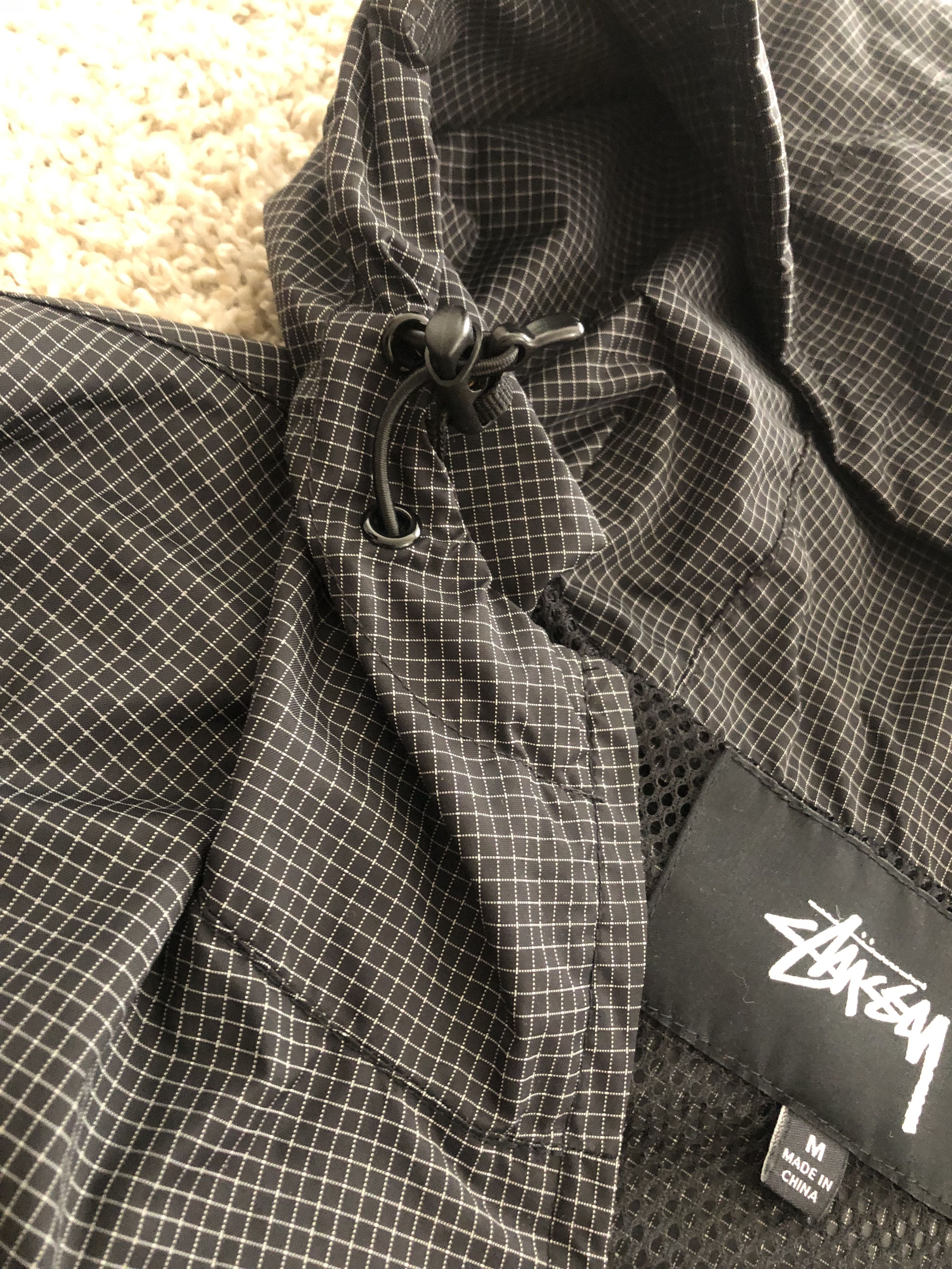 Stussy Windbreaker - 1/2 Zip Hooded Pullover Black Nylon Jacket Size US M / EU 48-50 / 2 - 4 Thumbnail