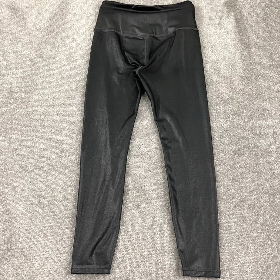 Athleta Athleta Leggings Women M Gray Shine Elation Ultra High Rise Tight 26" Yoga Gym Run Size 32" / US 10 / IT 46 - 2 Thumbnail