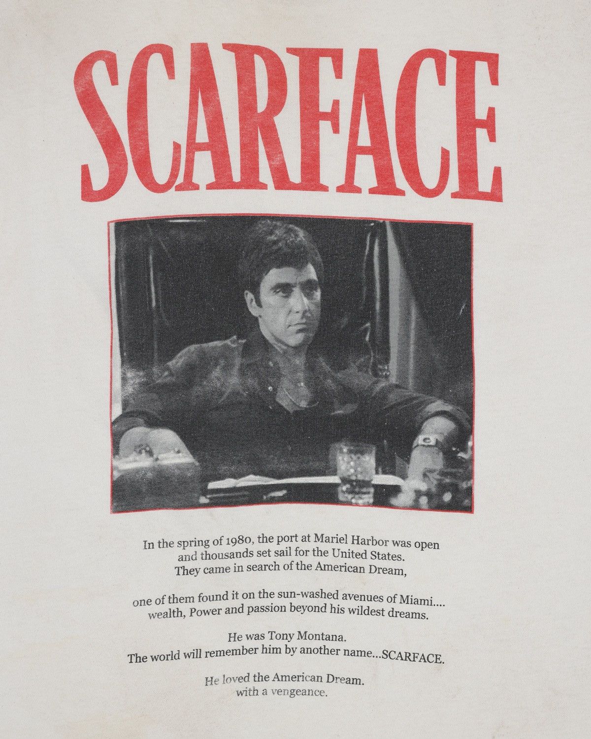 Band Tees Scarface “Tony Montana” Movie Graphic T-Shirt Size US L / EU 52-54 / 3 - 3 Thumbnail