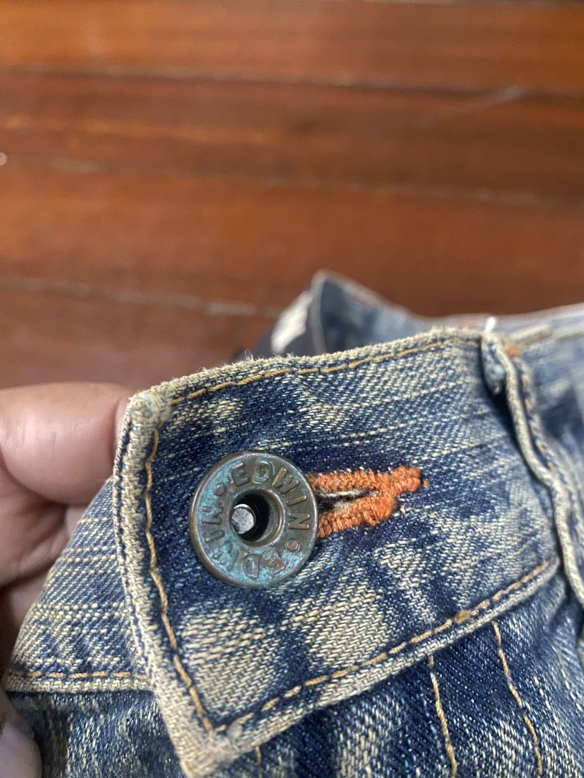 Edwin Exclusive Vintage Edwin XV Washed Loose Fit rusty mud wash Size US 36 / EU 52 - 5 Thumbnail