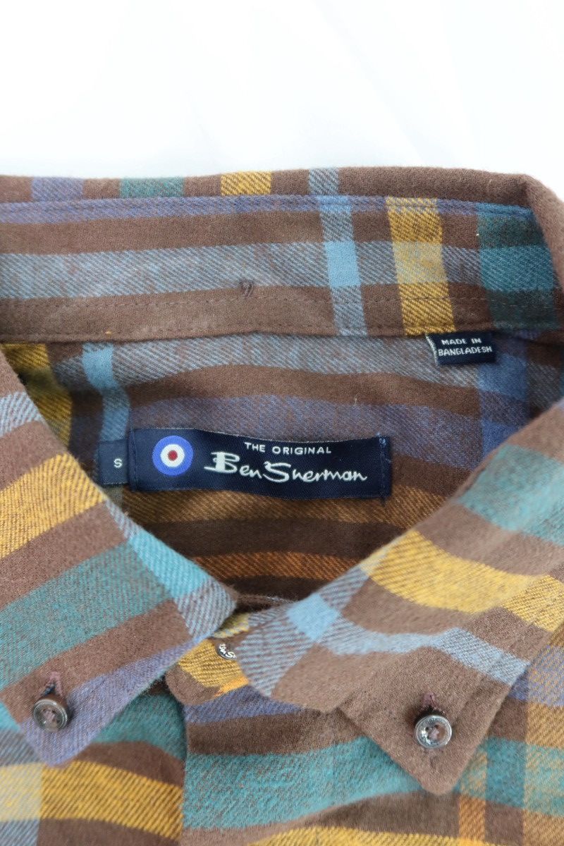 Ben Sherman Ben Sherman Checked Shirt Dark Brown Size US S / EU 44-46 / 1 - 6 Thumbnail
