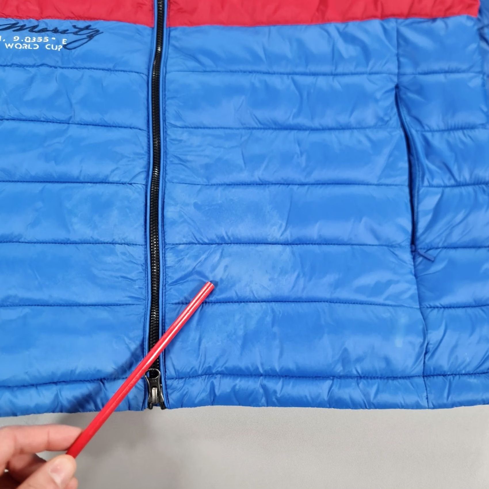 La Martina LA MARTINA Mens Puffer Jacket Blue XL Lightweight Full Zip Regular Fit Size US XL / EU 56 / 4 - 6 Thumbnail