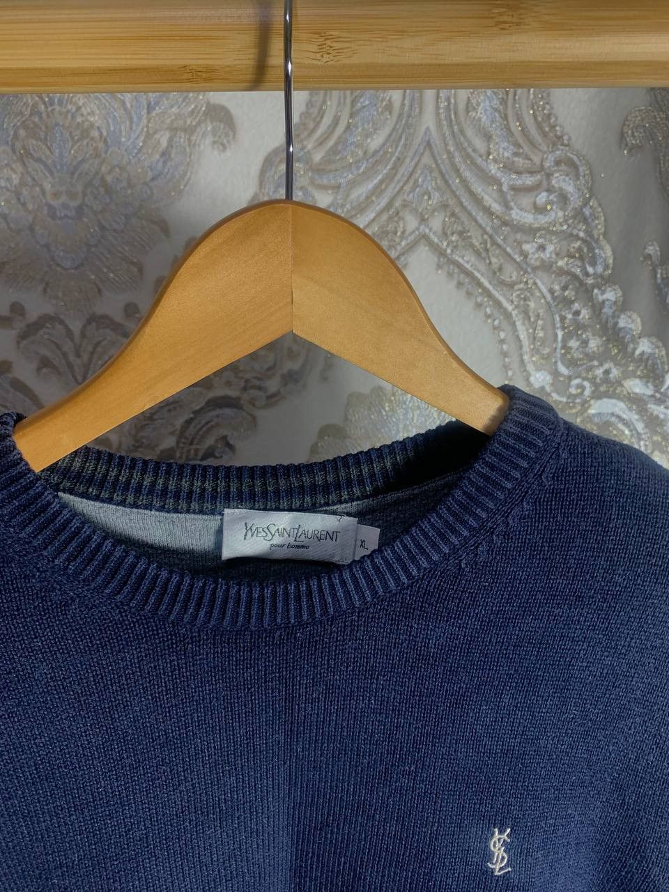 Yves Saint Laurent VINTAGE YVES SAINT LAUREN SWEATER KNIT DESIGNER DELUX 90s Size US XL / EU 56 / 4 - 4 Thumbnail